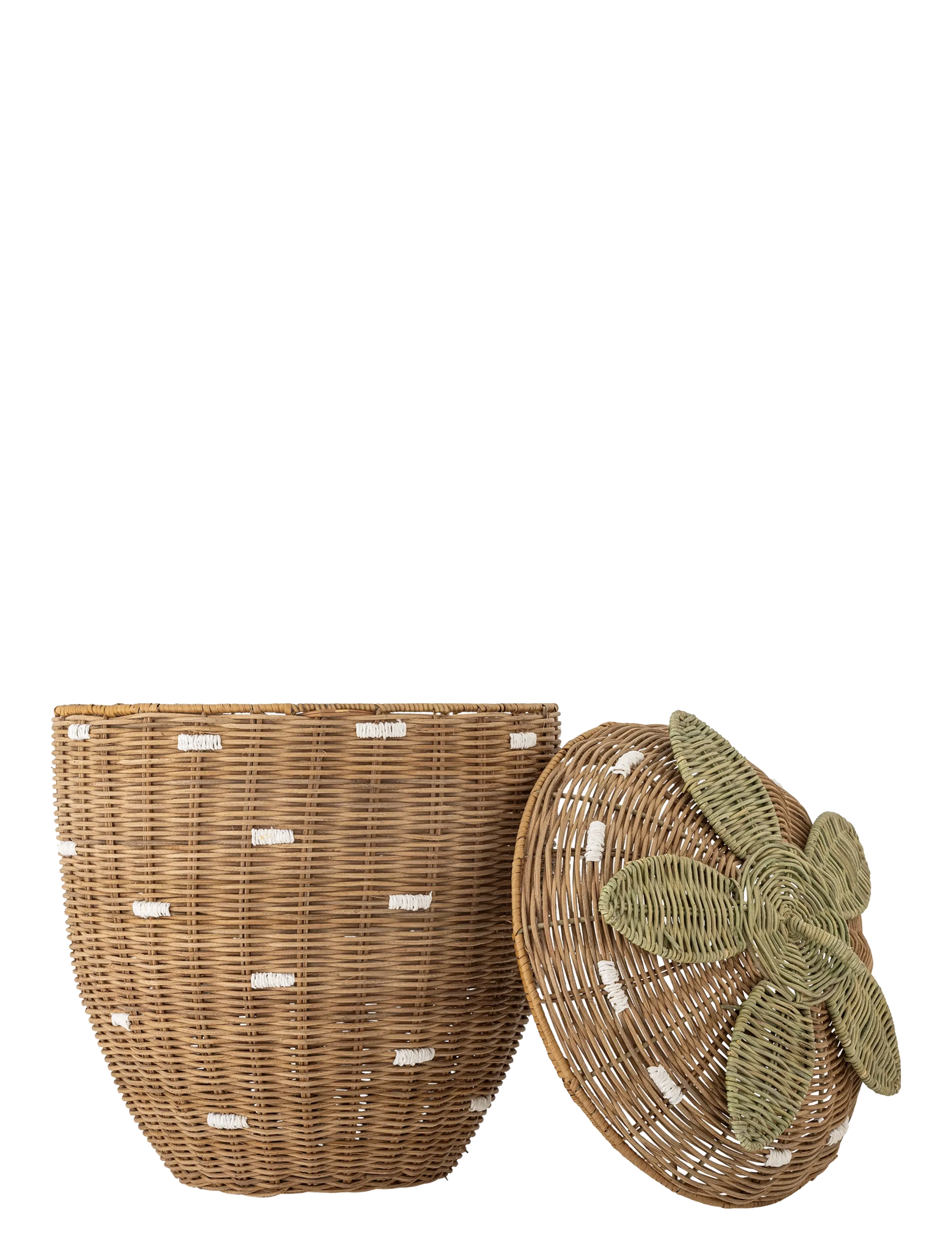 Bloomingville - Pelino Basket w/Lid - brown - 1
