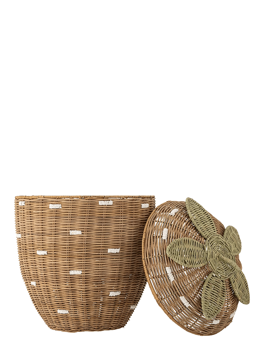 Bloomingville - Pelino Basket w/Lid - brown - 1