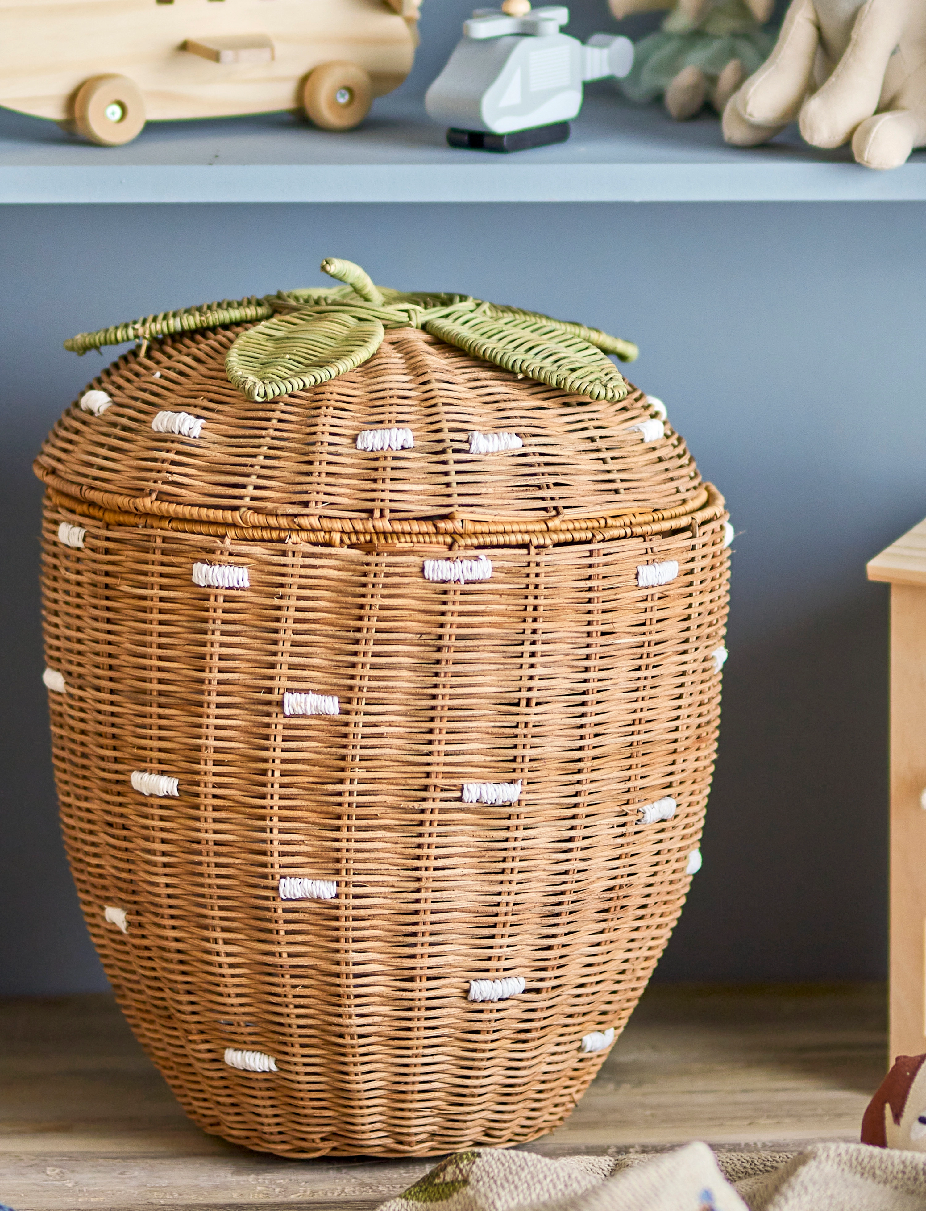 Bloomingville - Pelino Basket w/Lid - brown - 3