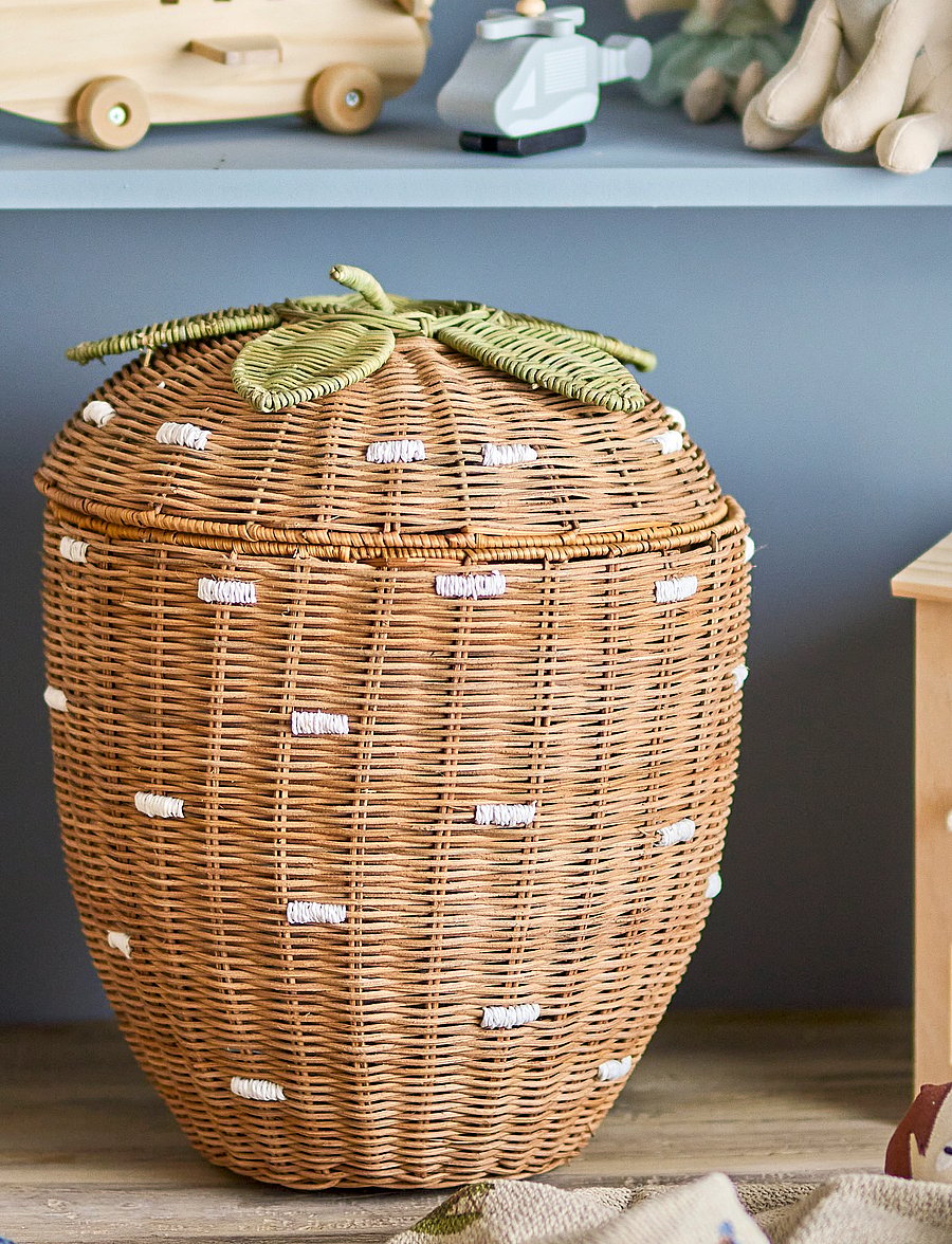 Bloomingville - Pelino Basket w/Lid - brown - 3