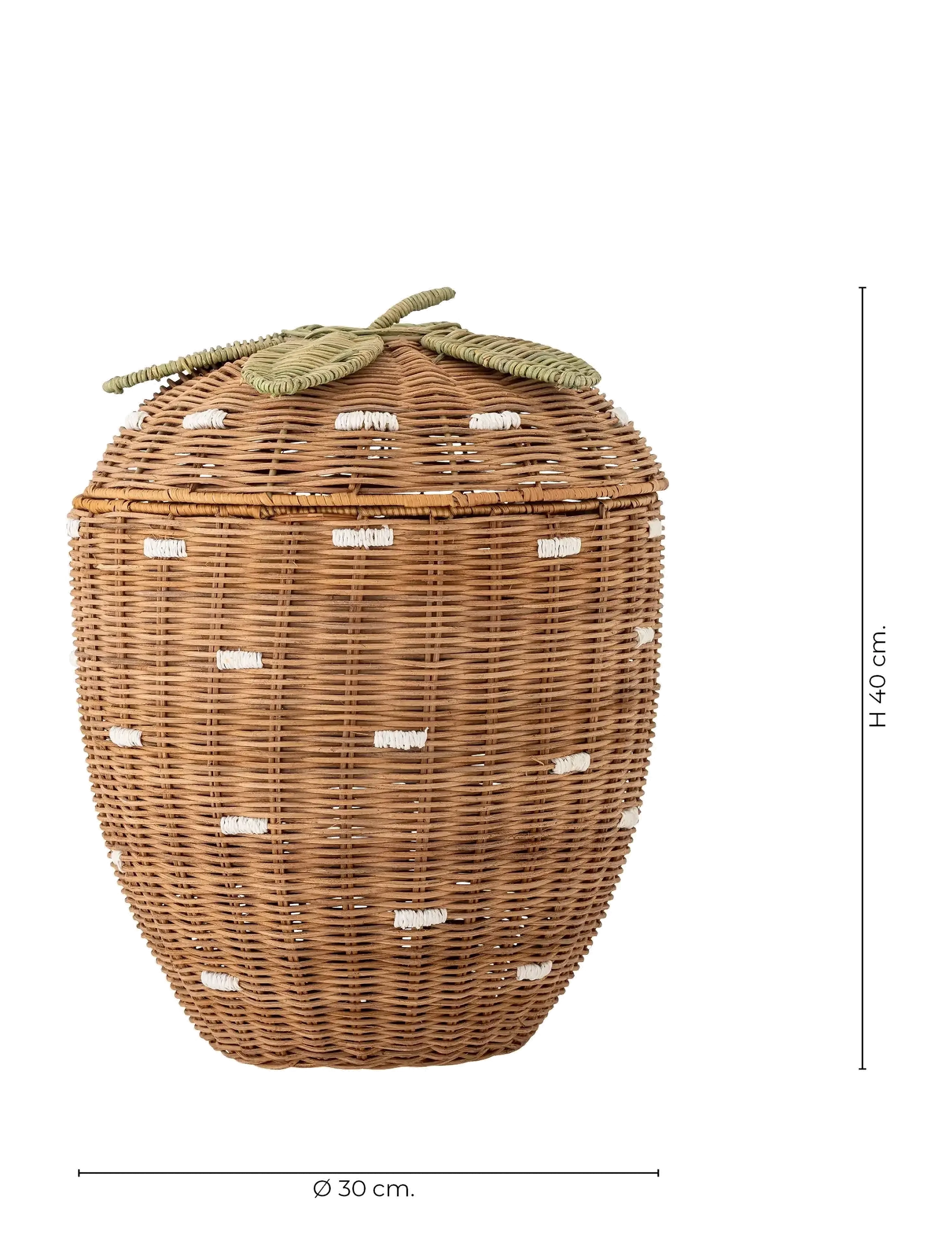 Bloomingville - Pelino Basket w/Lid - brown - 2
