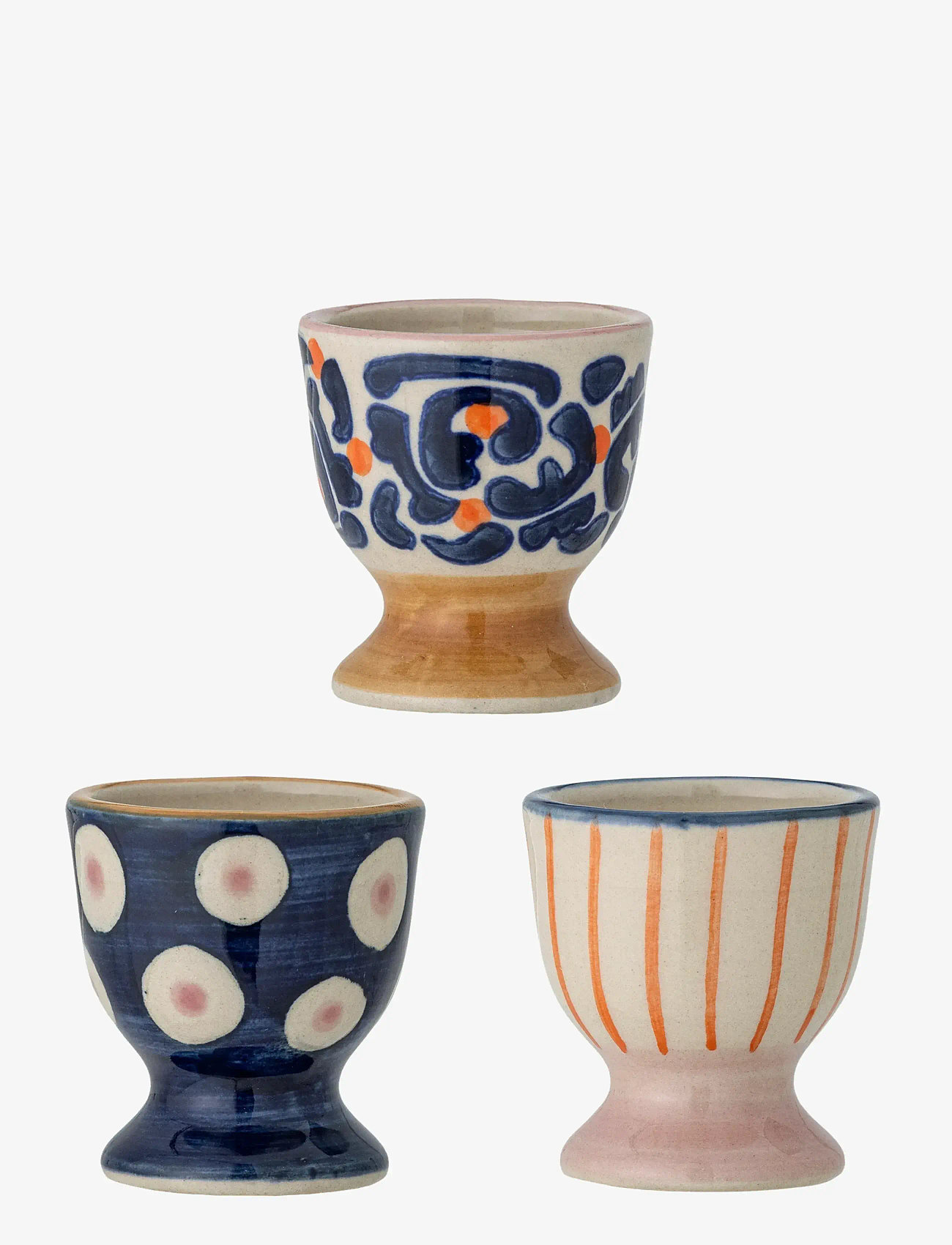 Bloomingville - Eviaya Egg Cup, Blue, Stoneware - munatopsid - blue - 0