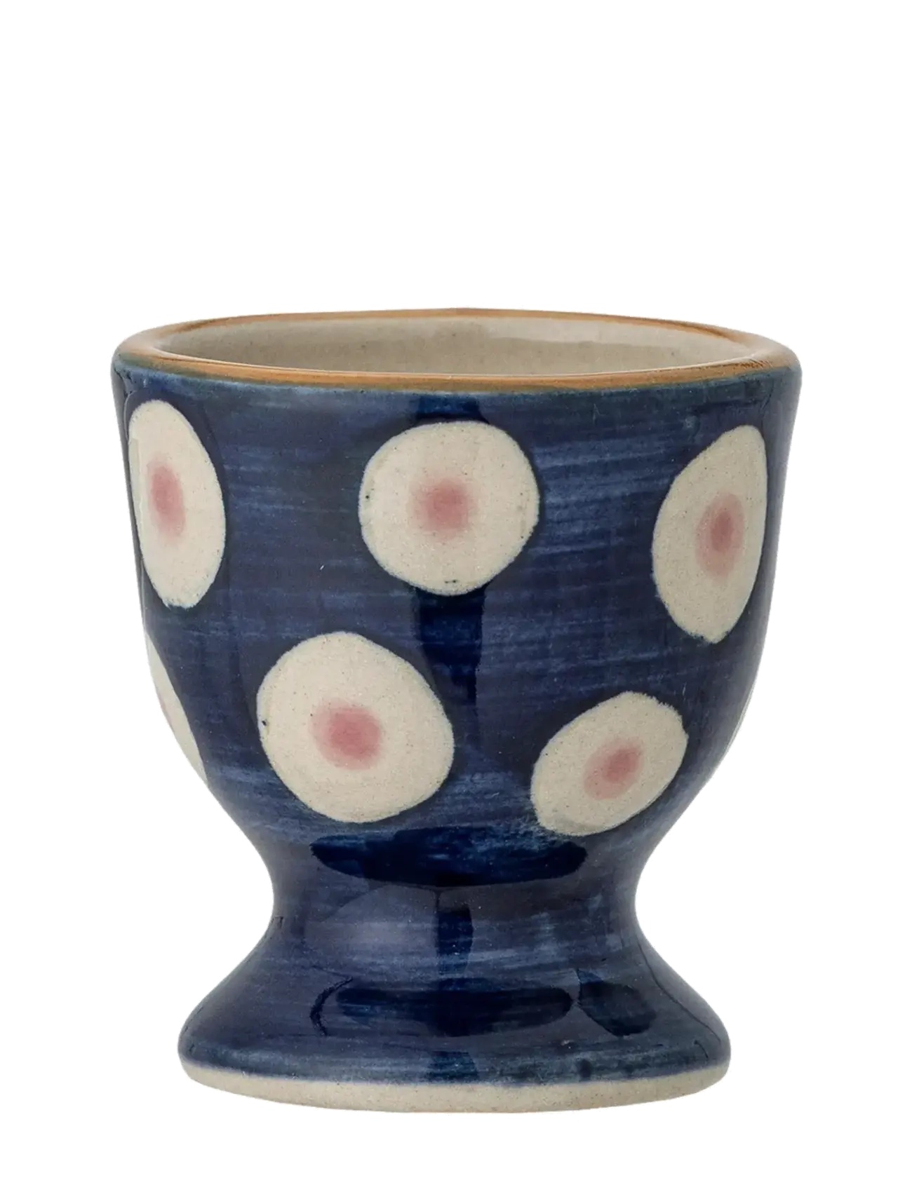 Bloomingville - Eviaya Egg Cup, Blue, Stoneware - kiaušinių indeliai - blue - 4