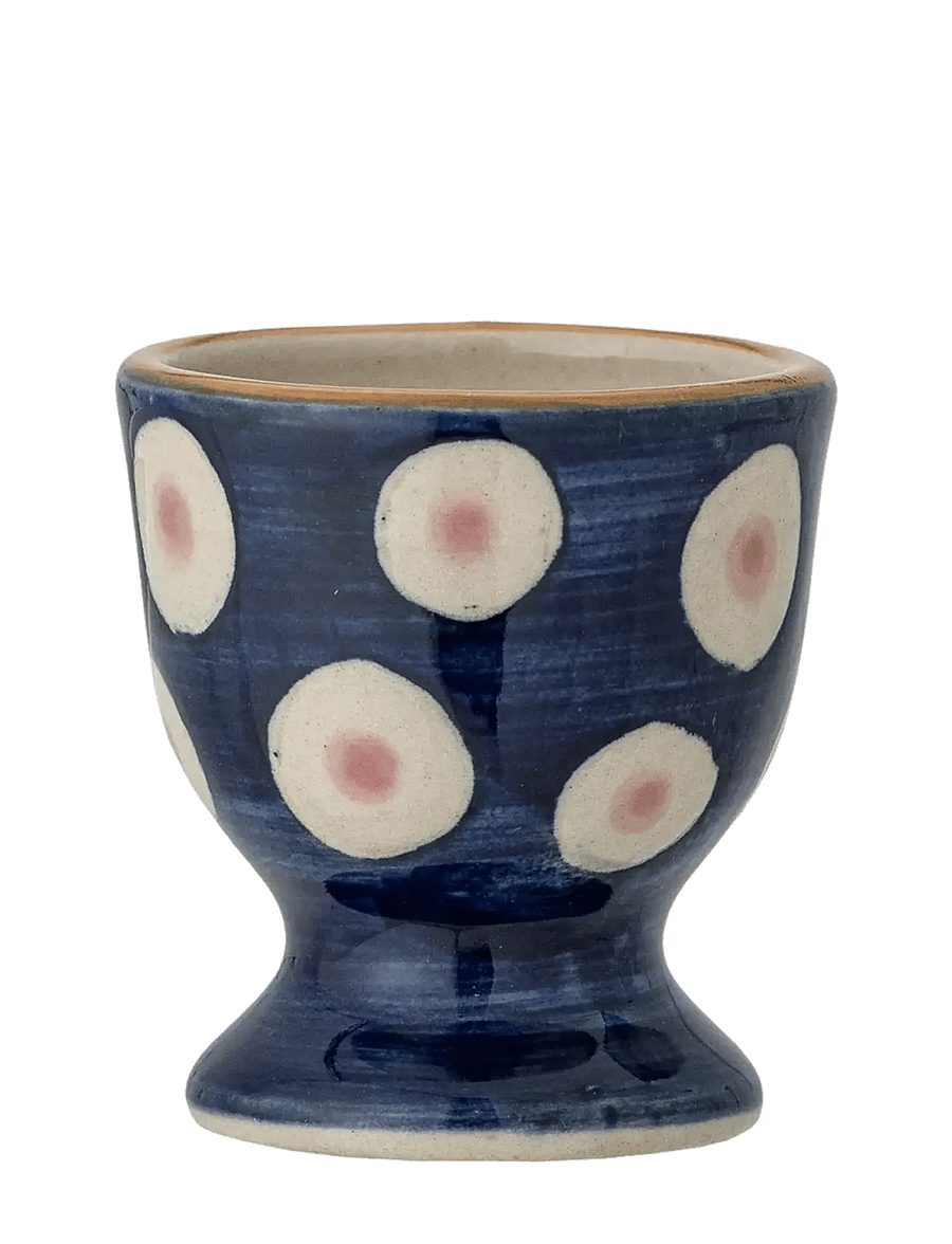 Bloomingville - Eviaya Egg Cup, Blue, Stoneware - eierbecher - blue - 4