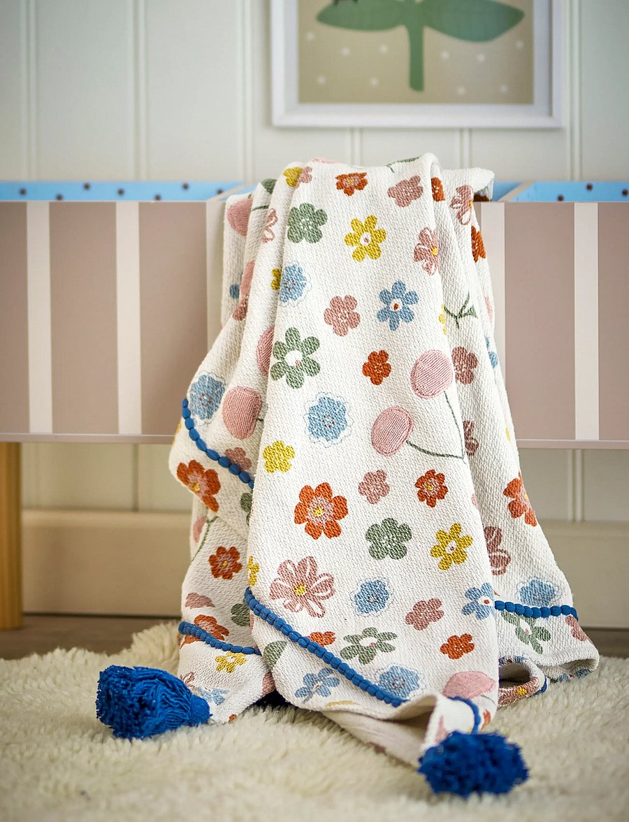 Bloomingville - Cherry Throw - filtar - rose - 3
