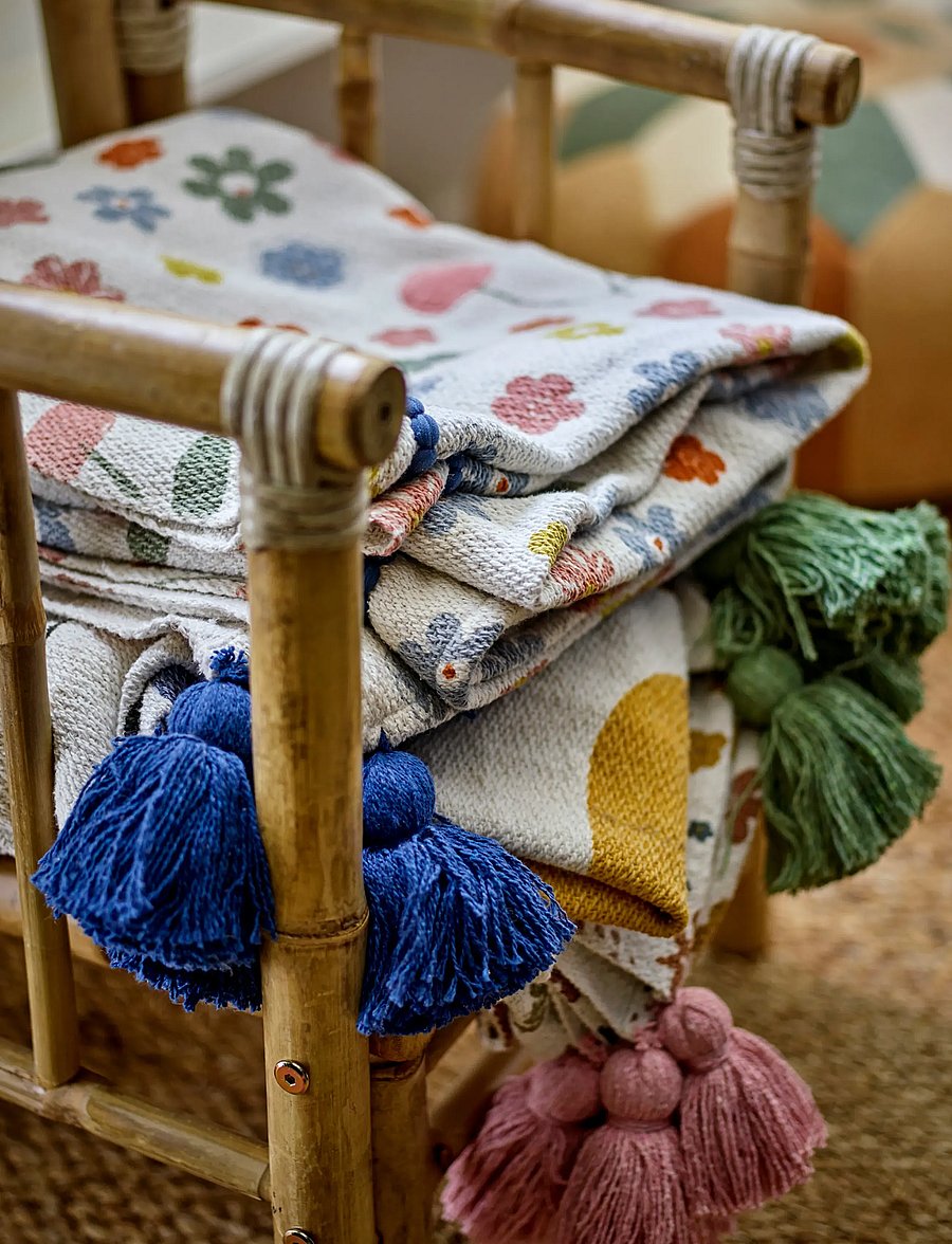 Bloomingville - Cherry Throw - filtar - rose - 4