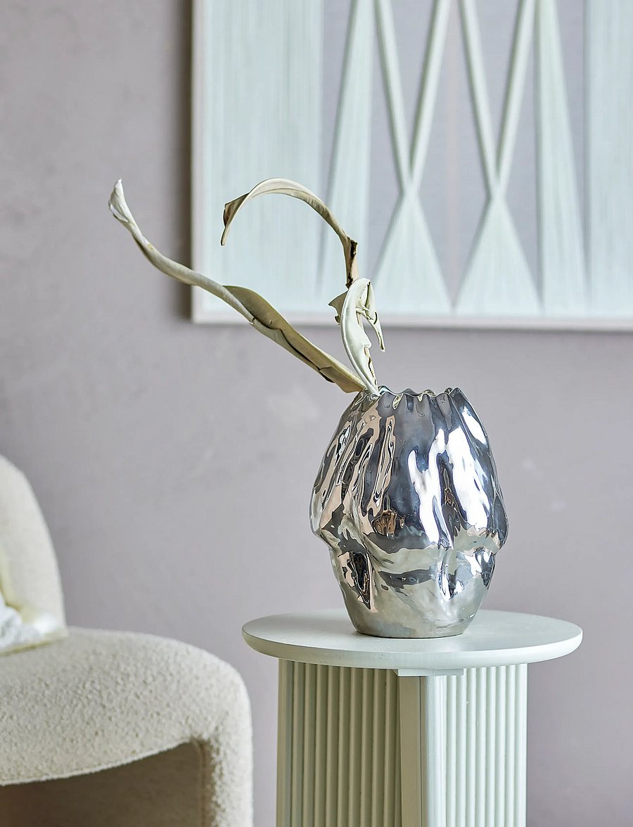 Bloomingville - Bobby Vase - geburtstagsgeschenke - silver - 2