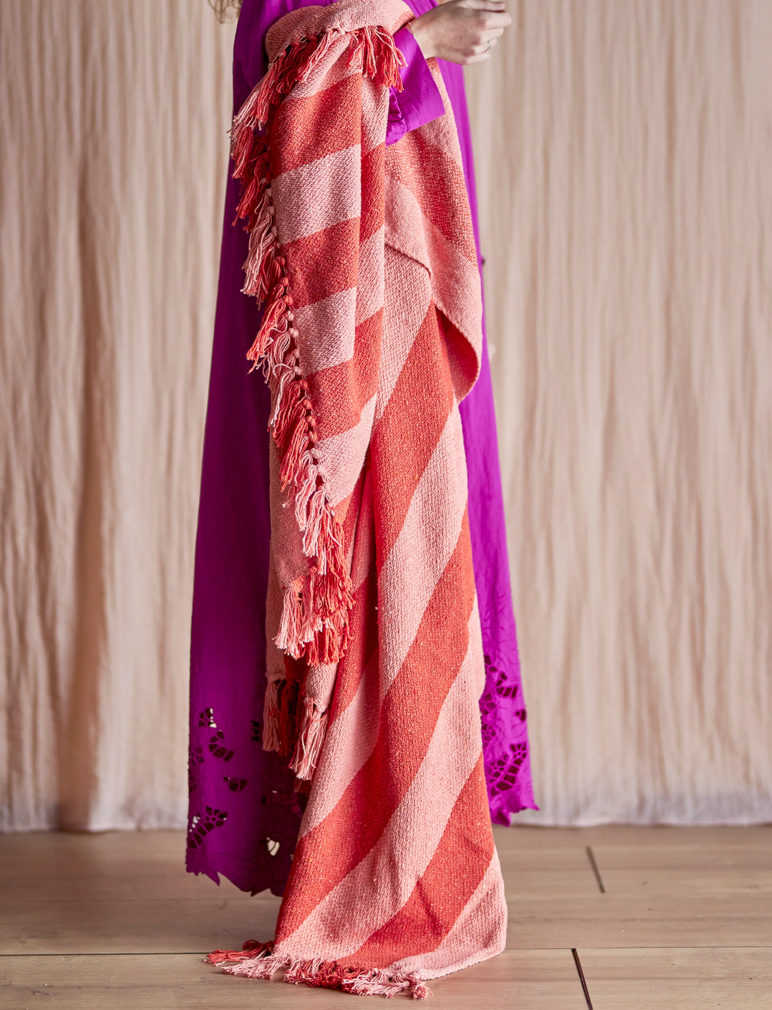Bloomingville - Frello Throw - orange - 0