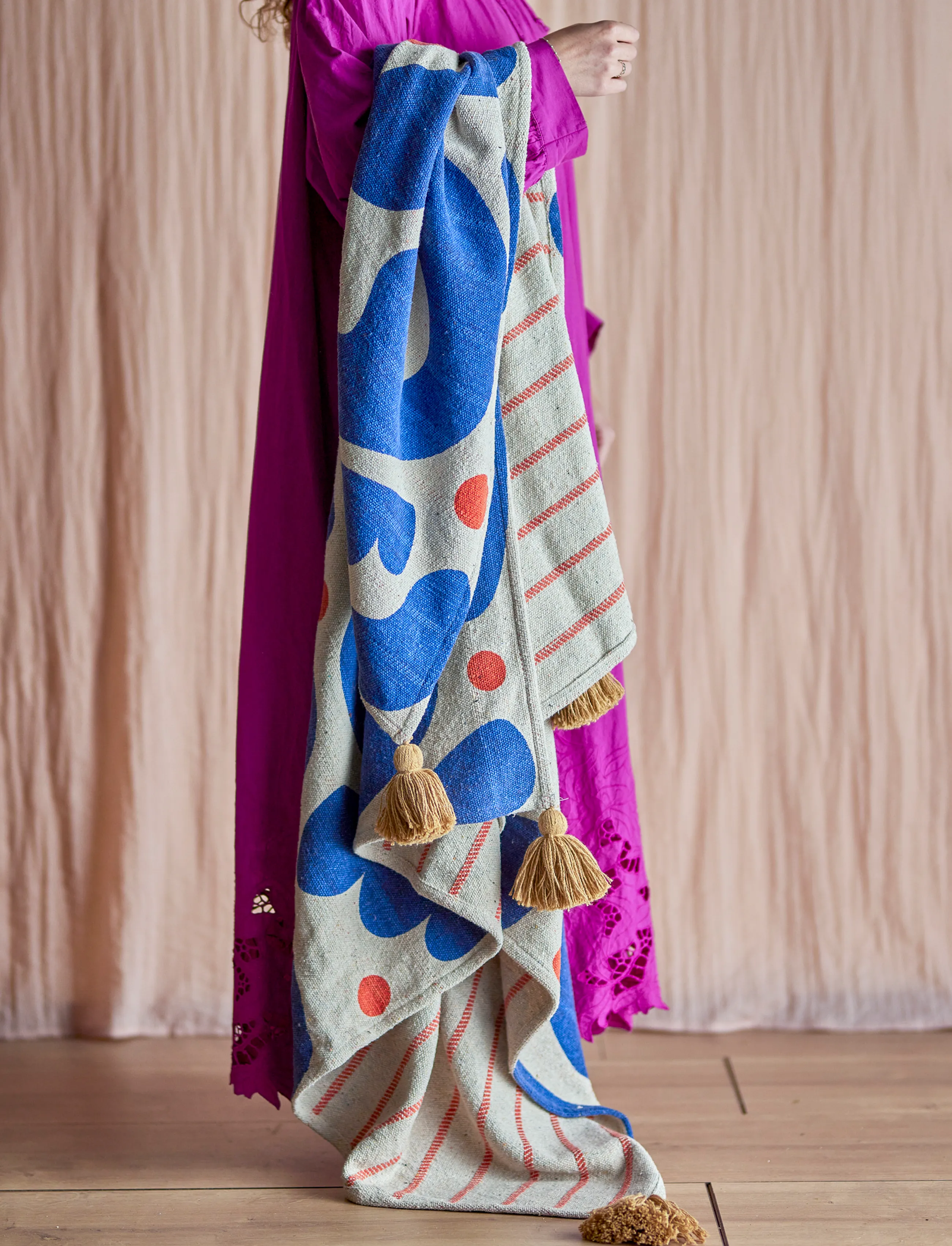 Bloomingville - Eviaya Throw - multi-coloured - 0