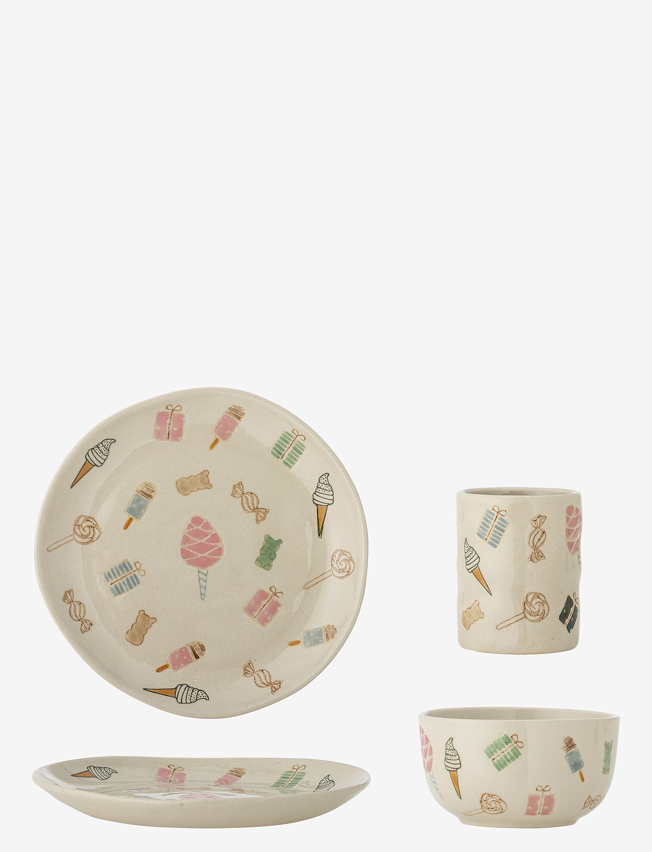 Bloomingville - Sweets Tableware Set - essgeschirr - nature - 1