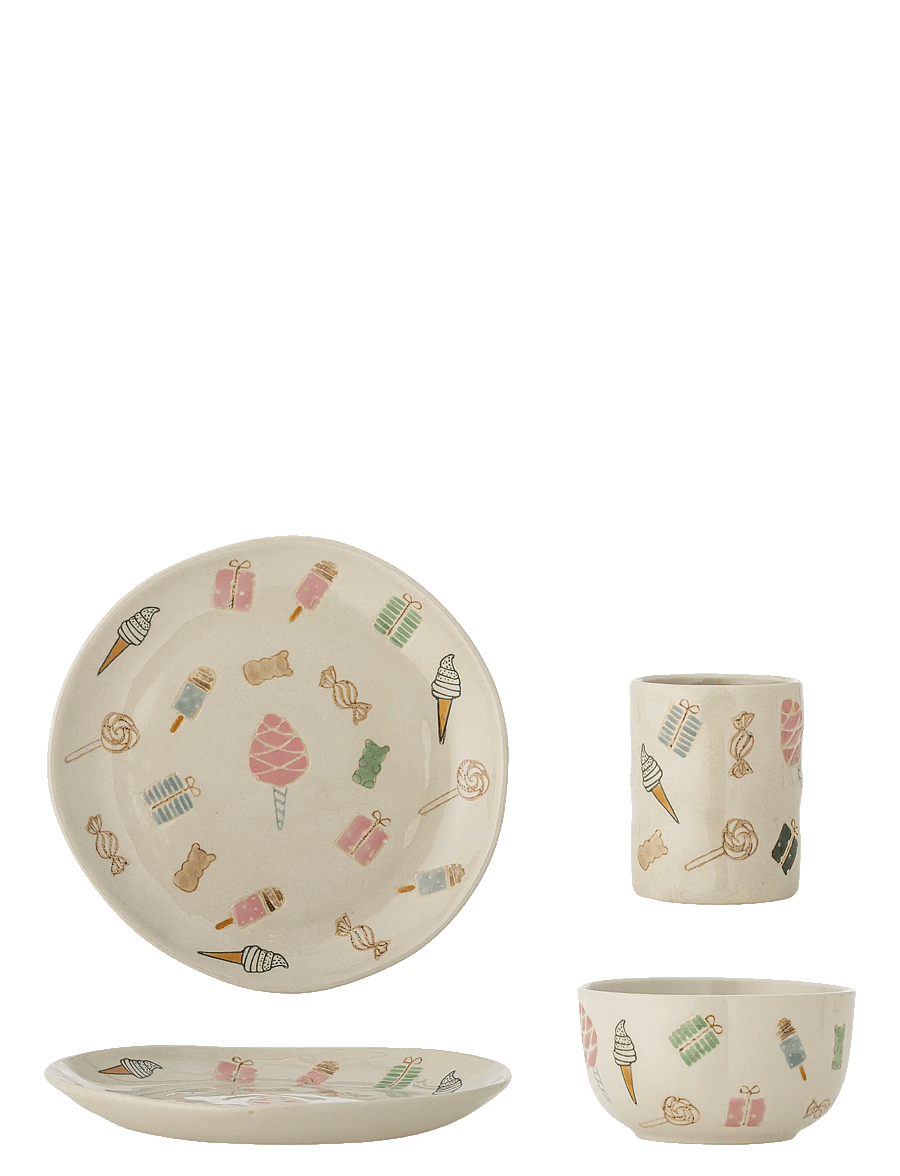 Bloomingville - Sweets Tableware Set - die niedrigsten preise - nature - 0