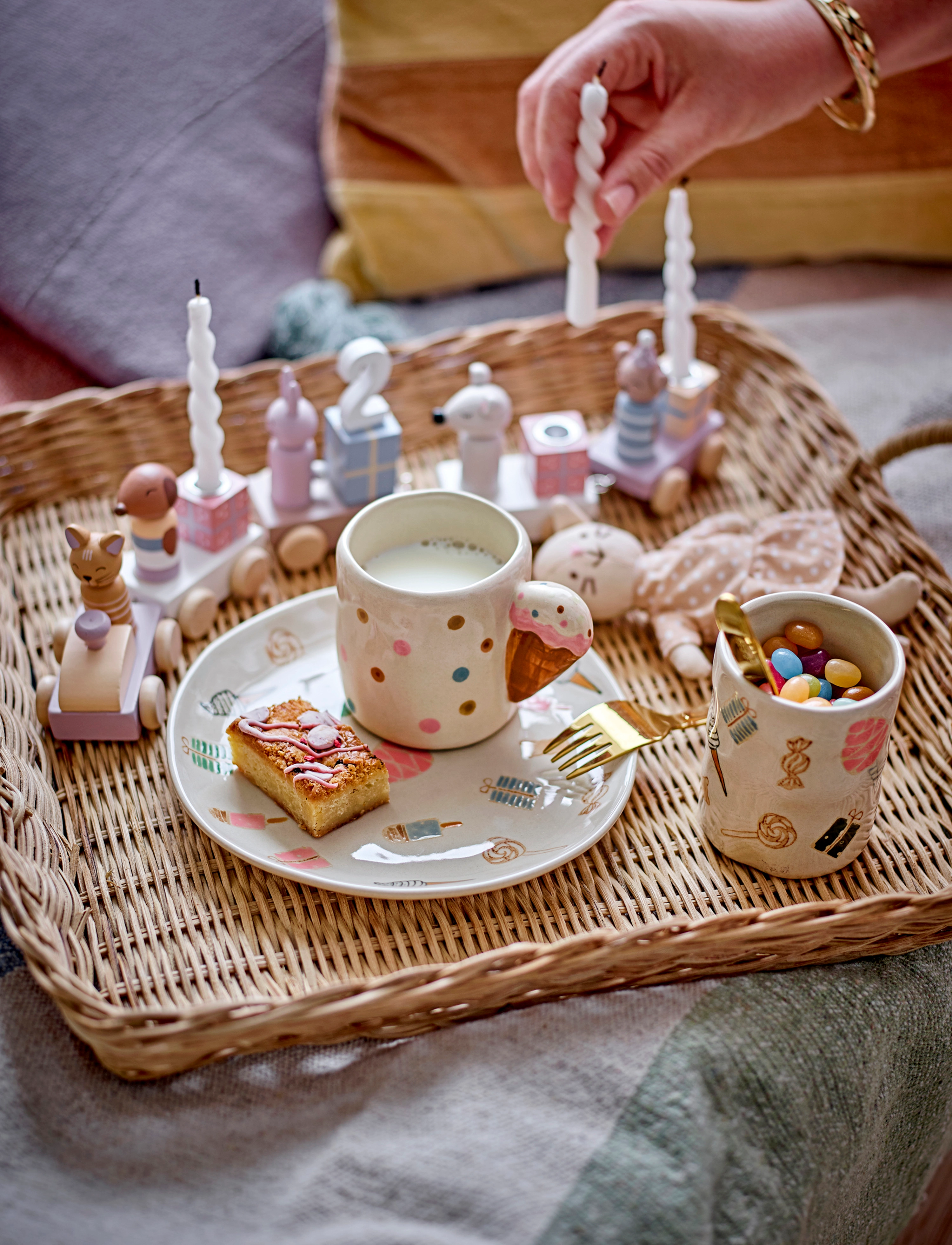 Bloomingville - Sweets Tableware Set - lägsta priserna - nature - 3