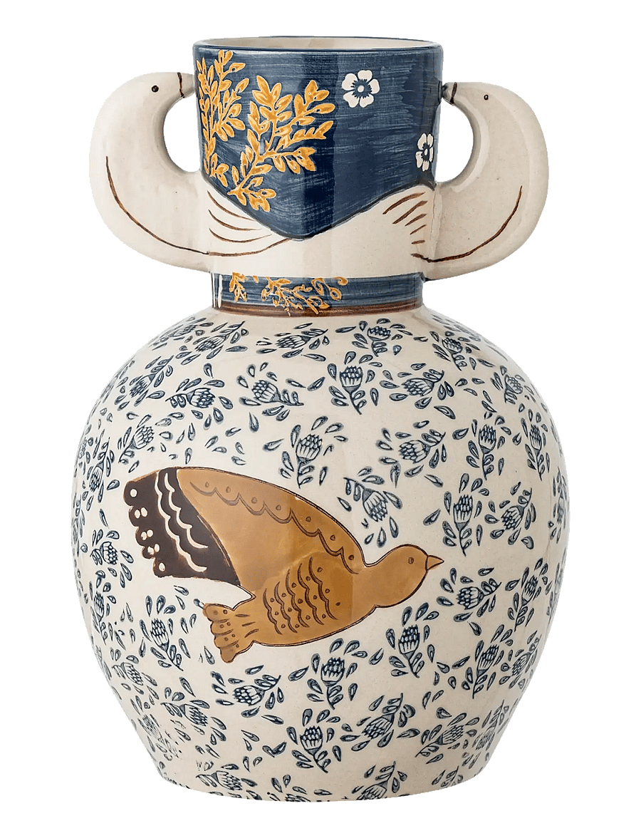 Bloomingville - Hezha Vase - vasen - blue - 1