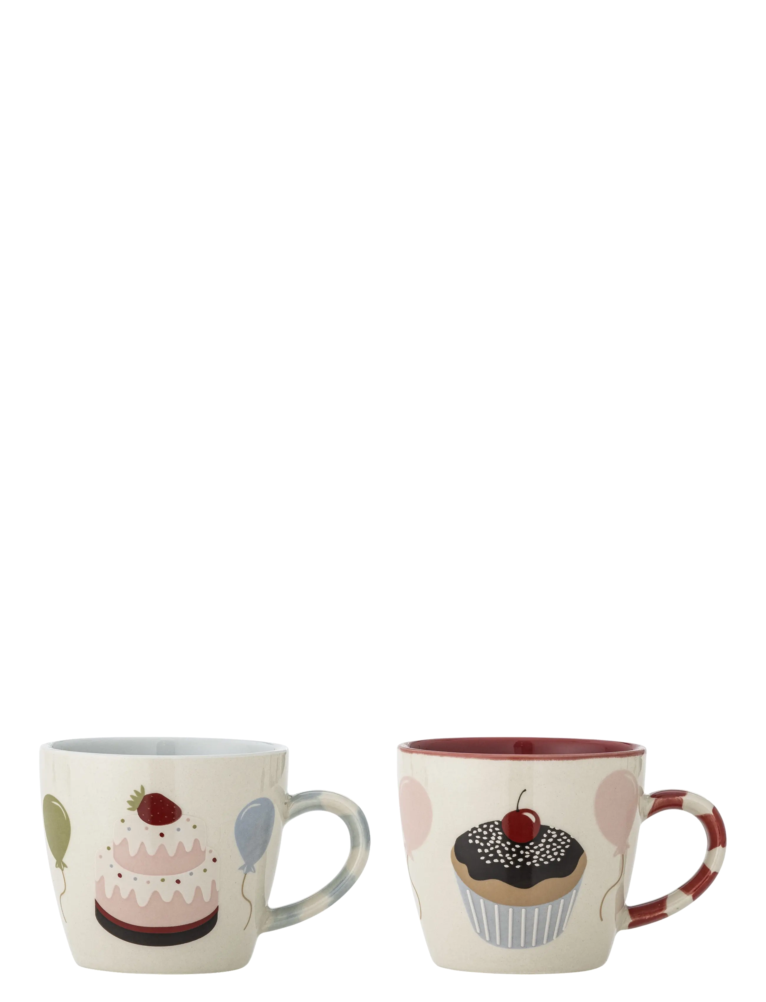 Bloomingville Darby Cup - 4 for 3 - RED / beige