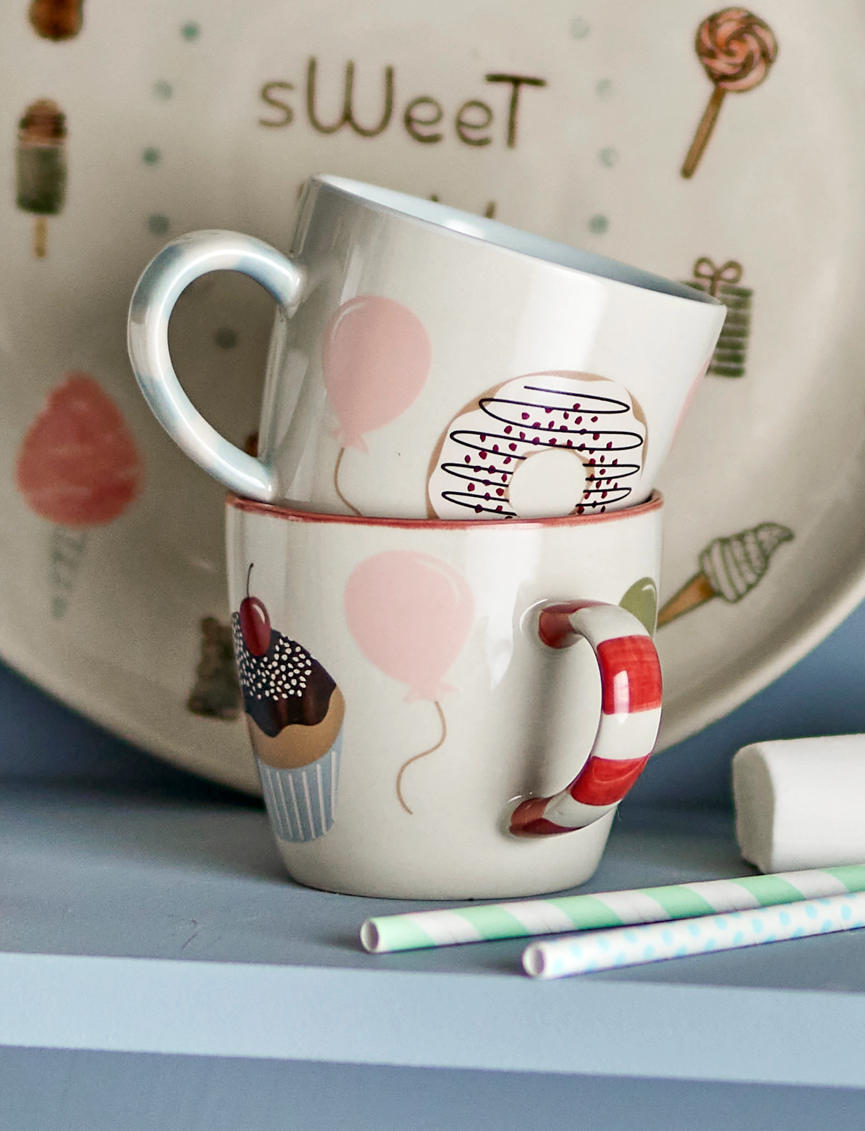 Bloomingville Darby Cup, 20 CL, Cups & Mugs, Beige - Cups, Kinder