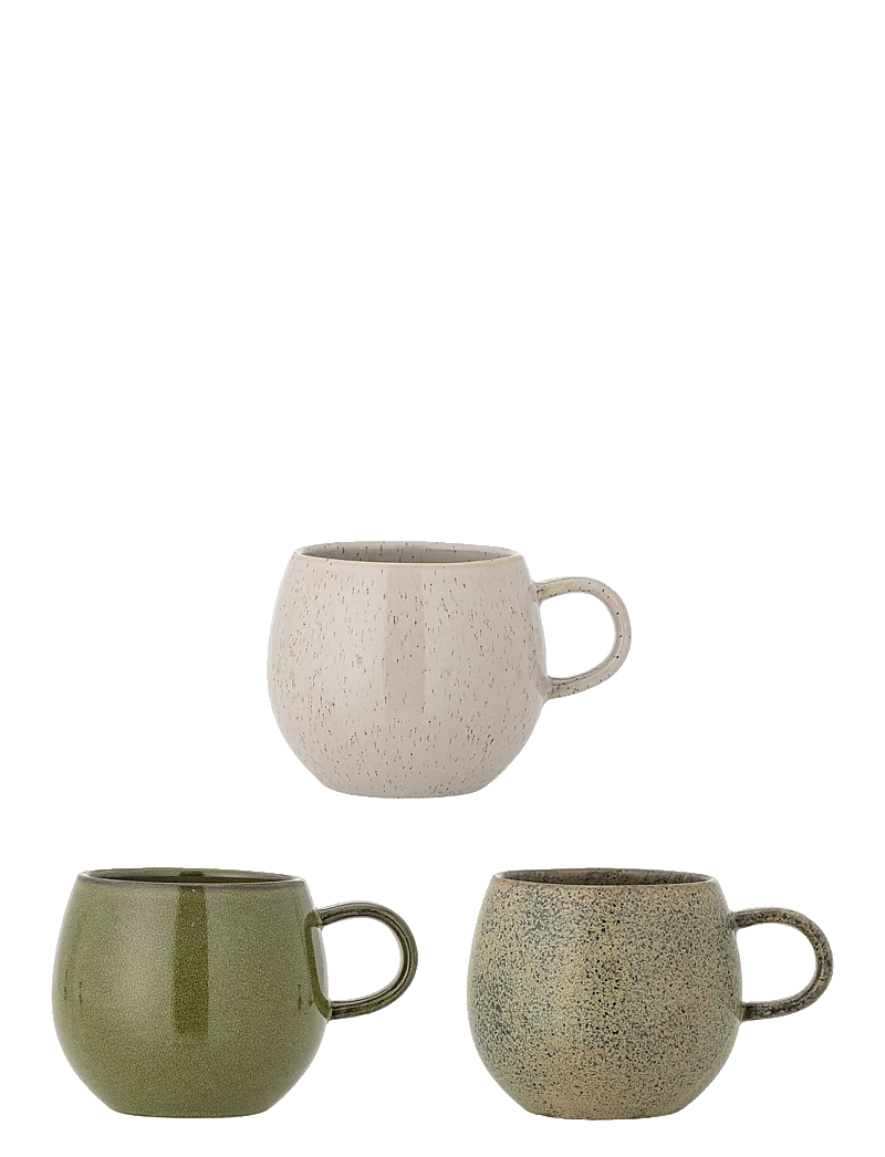 Bloomingville - Addison Mug, Green, Stoneware - teetassen - green - 1