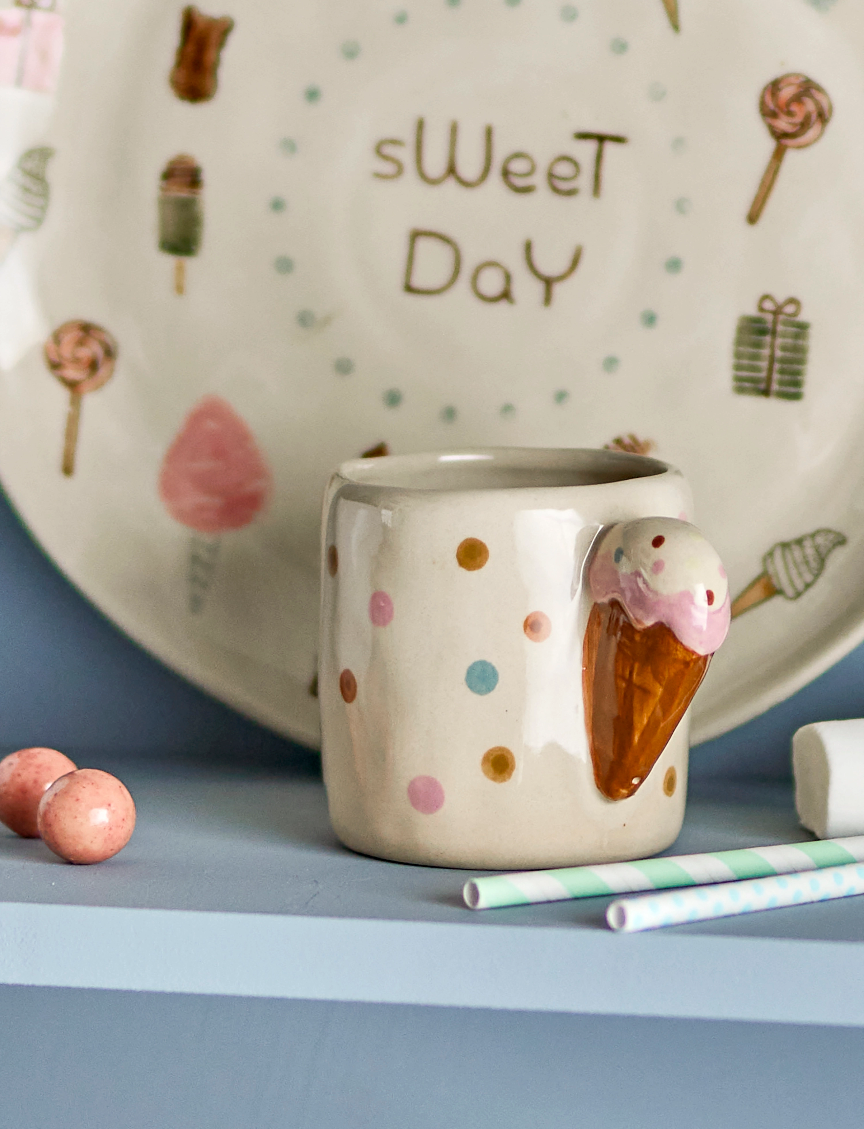 Bloomingville Creamy Cup, 25.5 CL, Cups & Mugs, Beige - Cups, Kinder