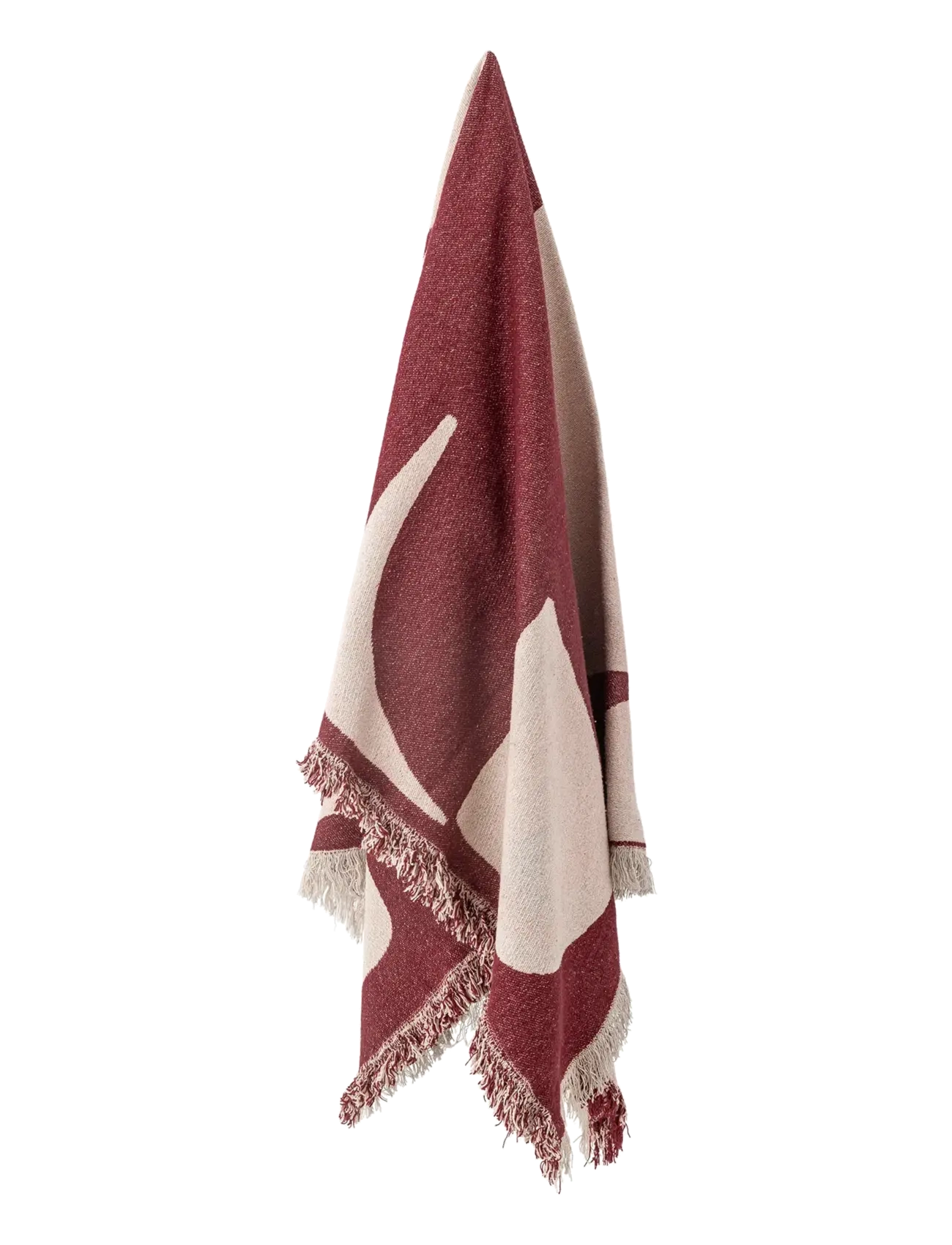 Bloomingville - Olica Throw, Red, Recycled Cotton - decken - red - 2