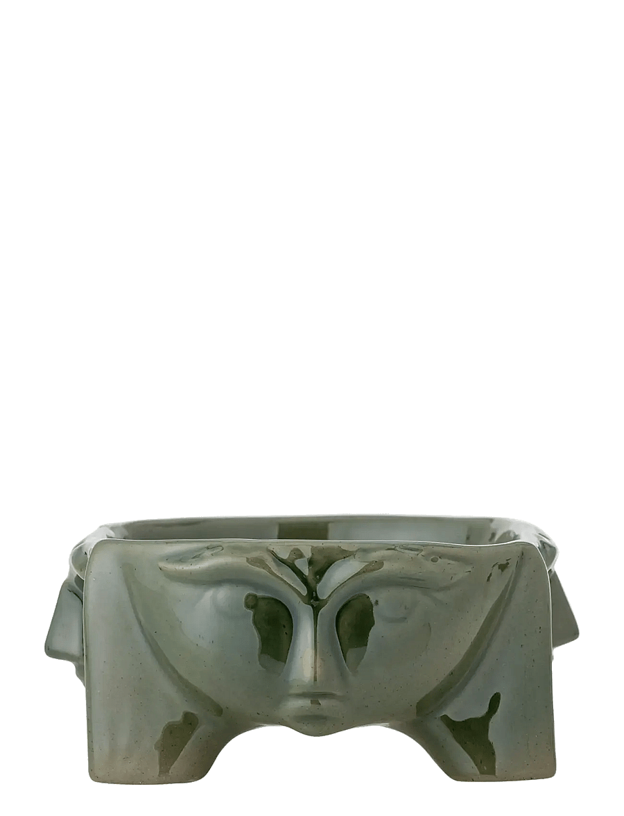 Bloomingville - Amilia Bowl - dekoschalen - green - 2