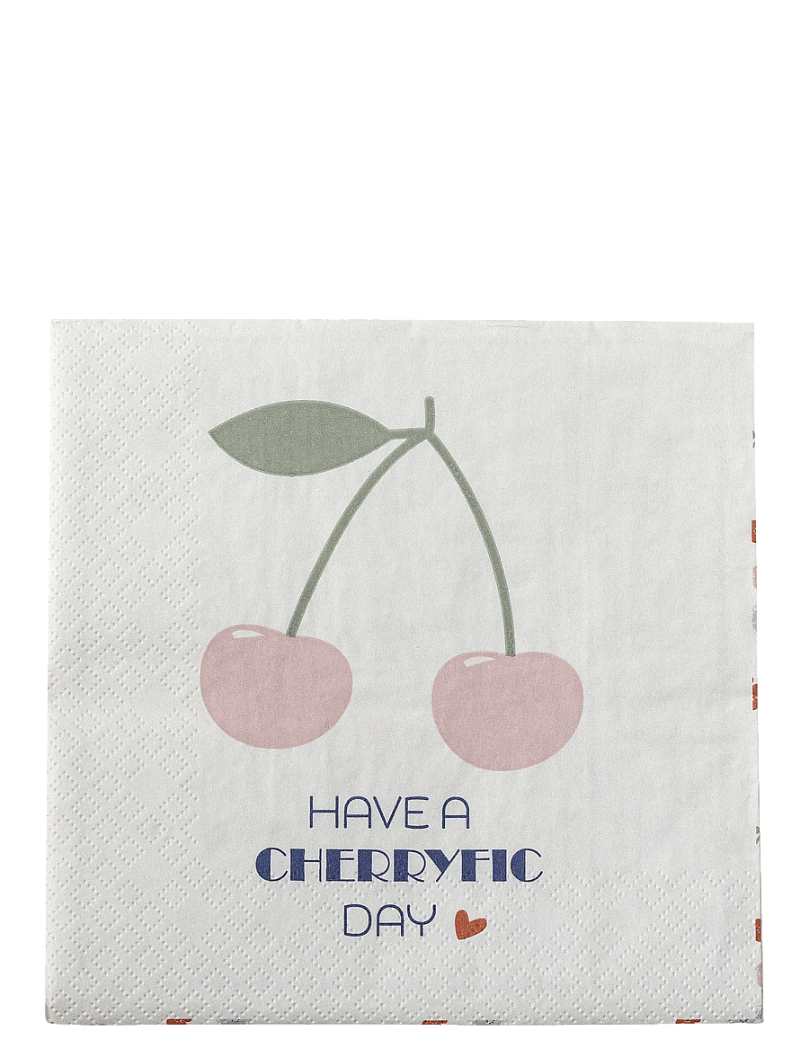 Bloomingville - Cherry Napkin - die niedrigsten preise - rose - 1