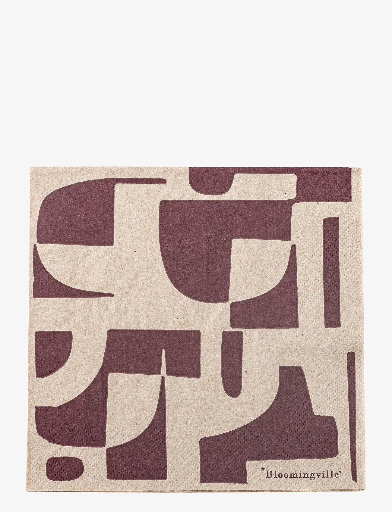 Bloomingville - Olica Napkin, Nature, FSC® Recycled, Paper - stoffservietten - beige - 0