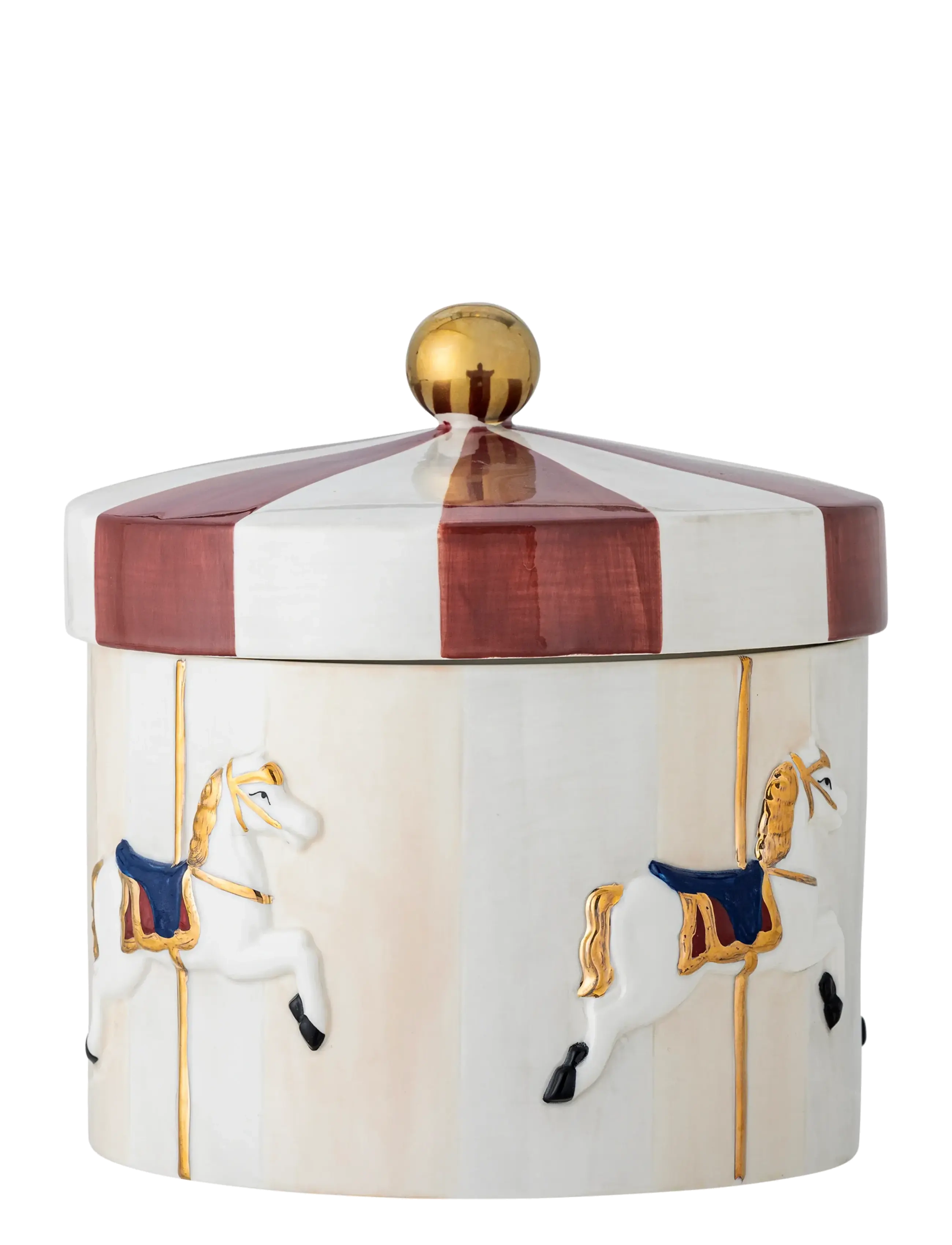 Bloomingville Merry-go-round Jar w/Lid - Backen - RED / multi