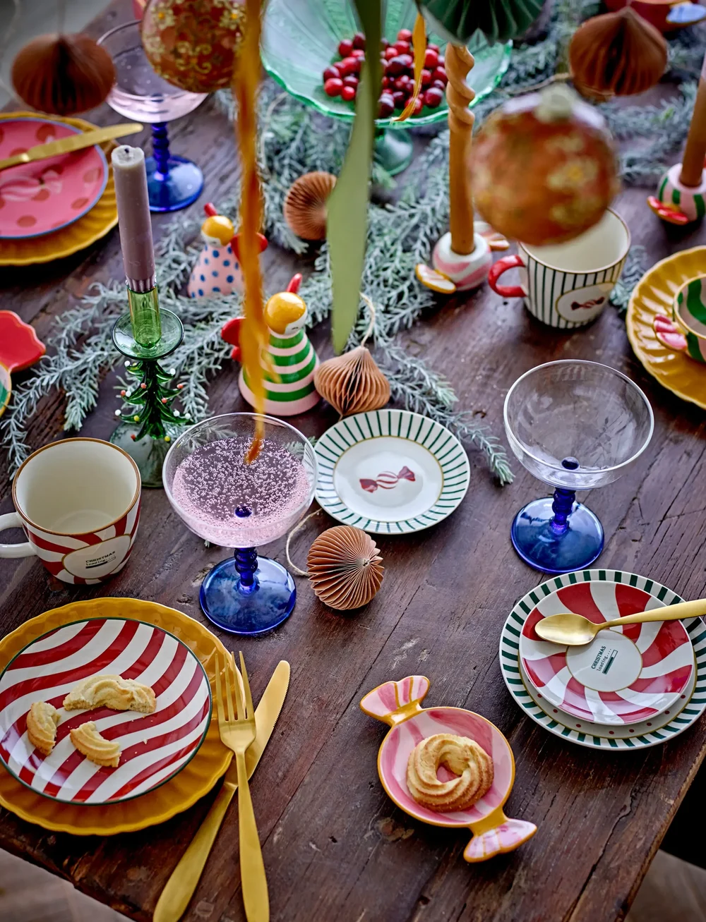 Bloomingville - Yule Plate - juldukning - natural - 1