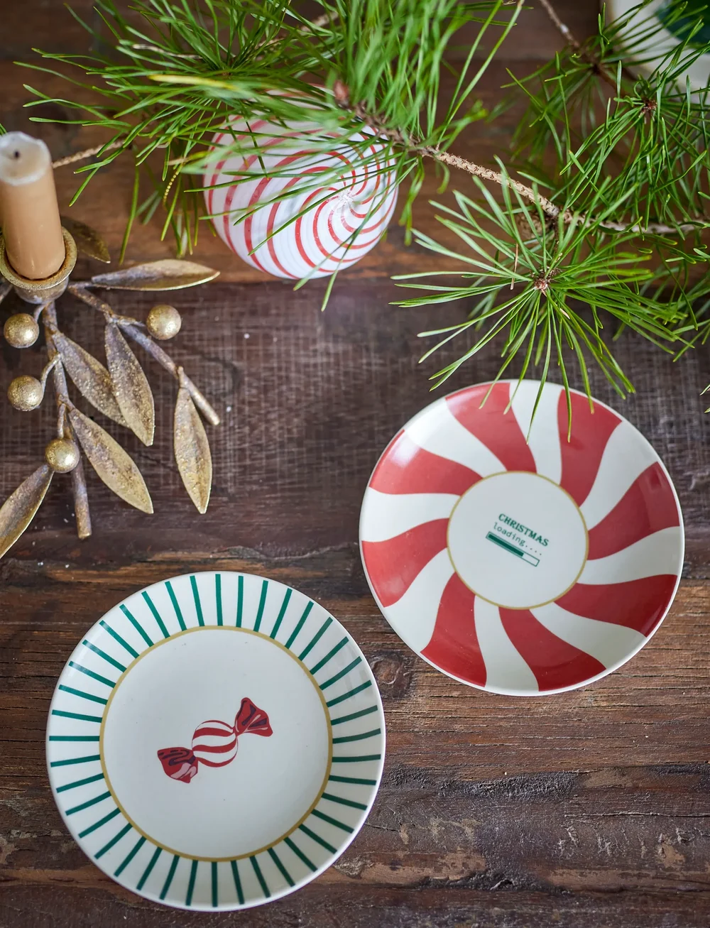 Bloomingville - Yule Plate - juldukning - natural - 3