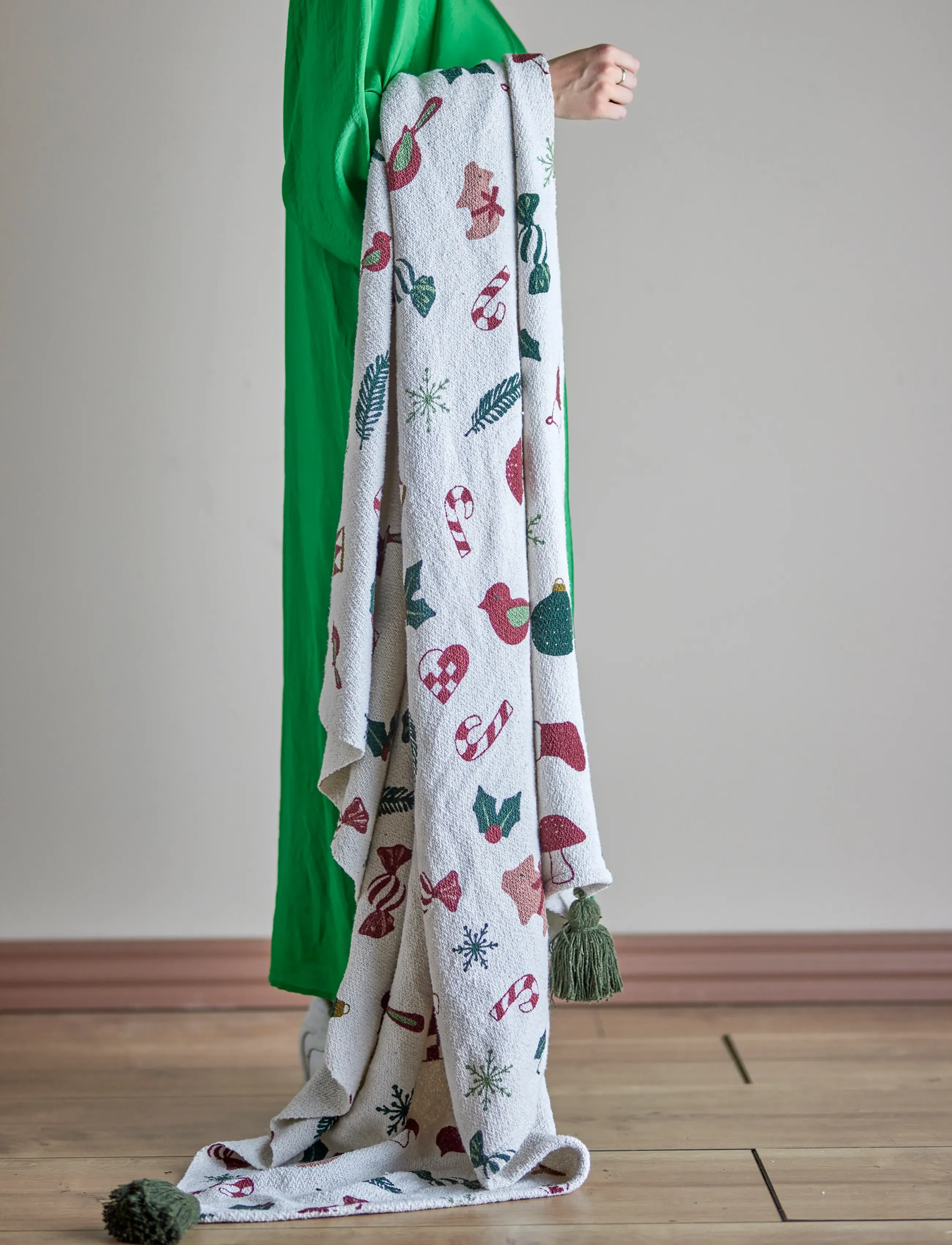 Bloomingville - Yule Throw - blankets - natural - 0