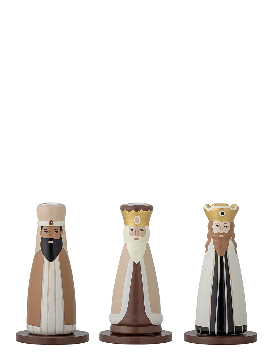 Bloomingville - Betiel Candle Holder - weihnachtsdekoration - natural - 1