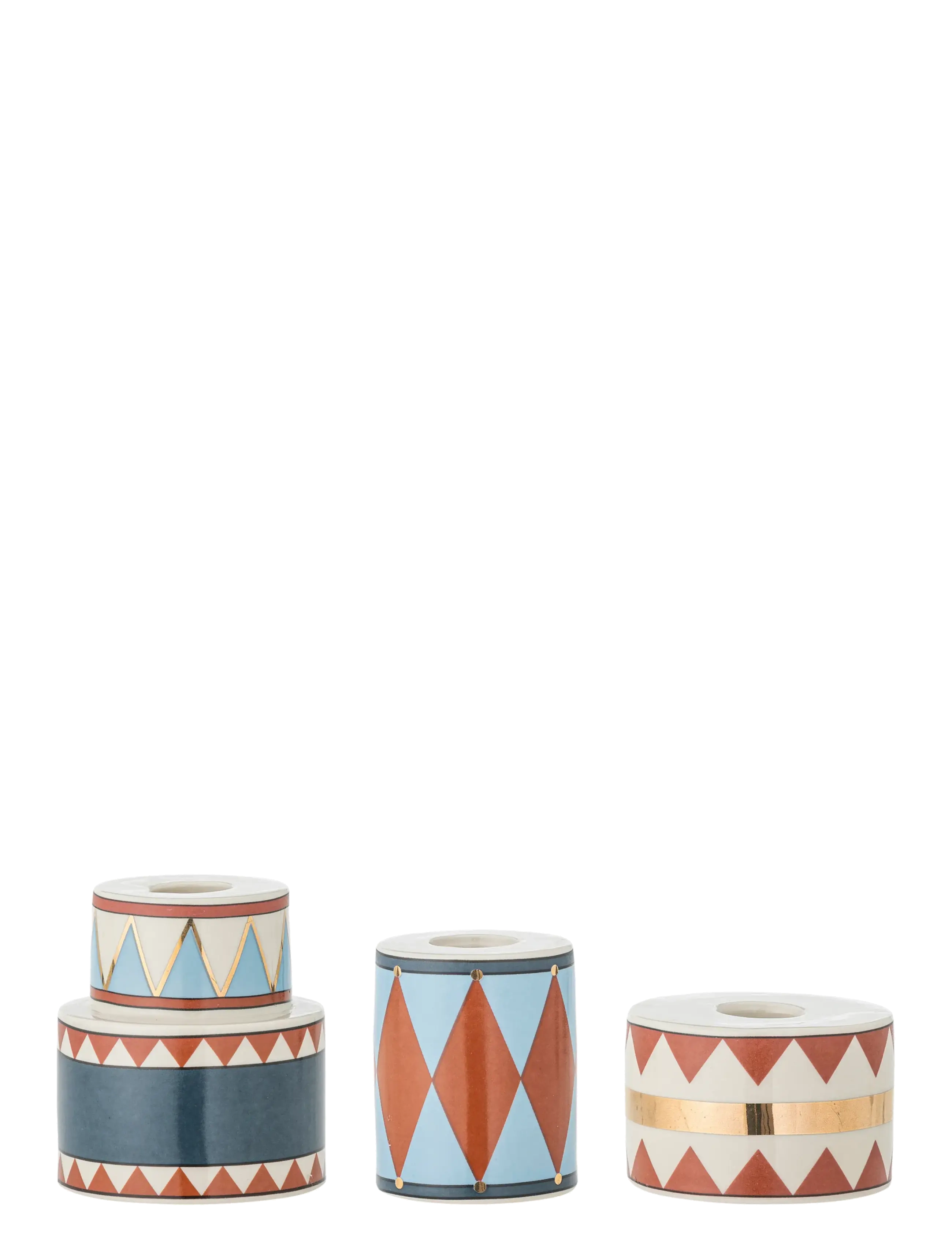 Bloomingville Bitja Candle Holder - Interiør - BLUE / multi
