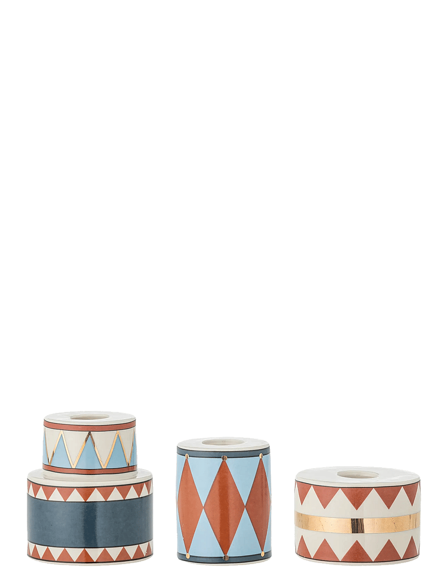 Bloomingville - Bitja Candle Holder - kerzenständer - blue - 1