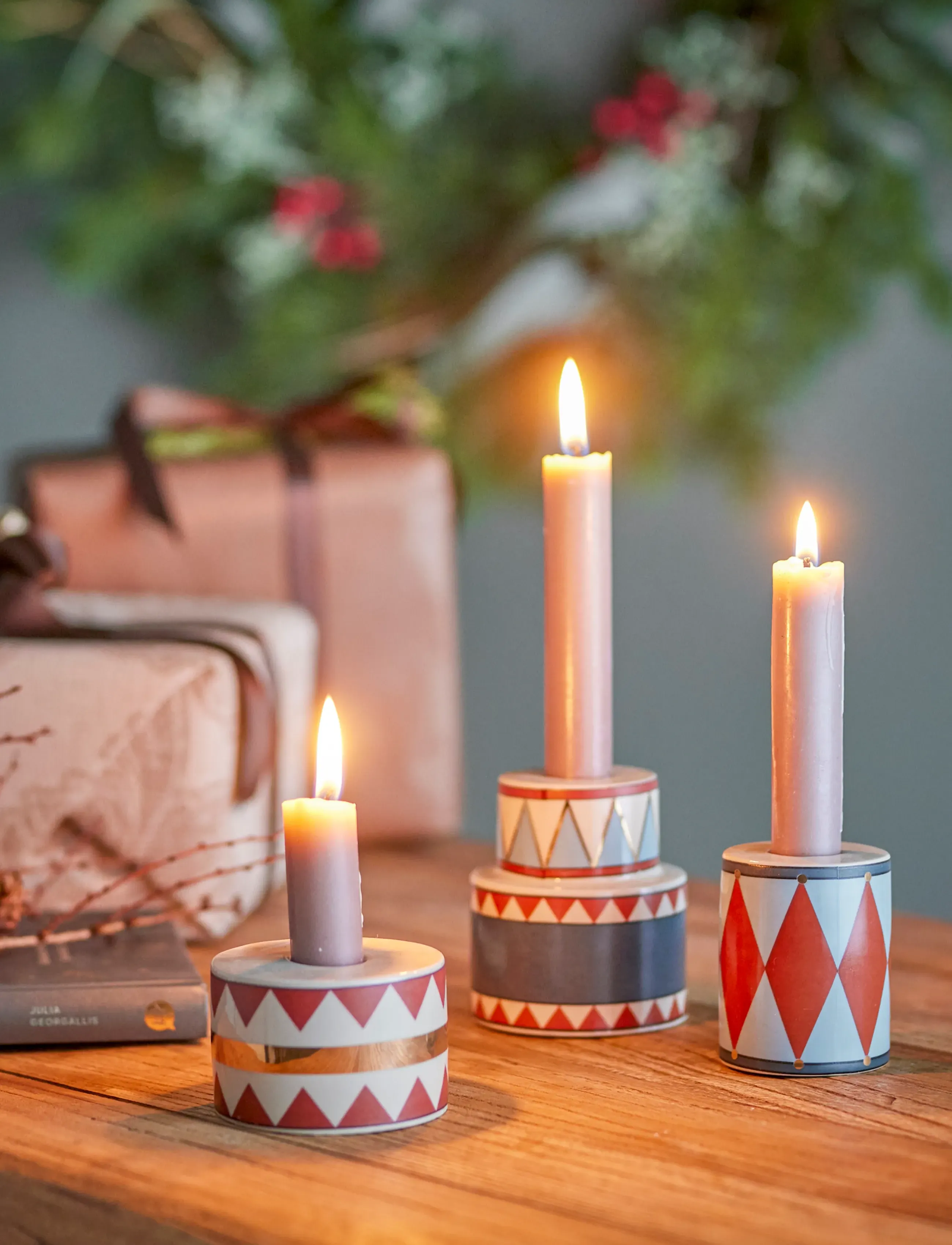 Bloomingville - Bitja Candle Holder - lysestager - blue - 3