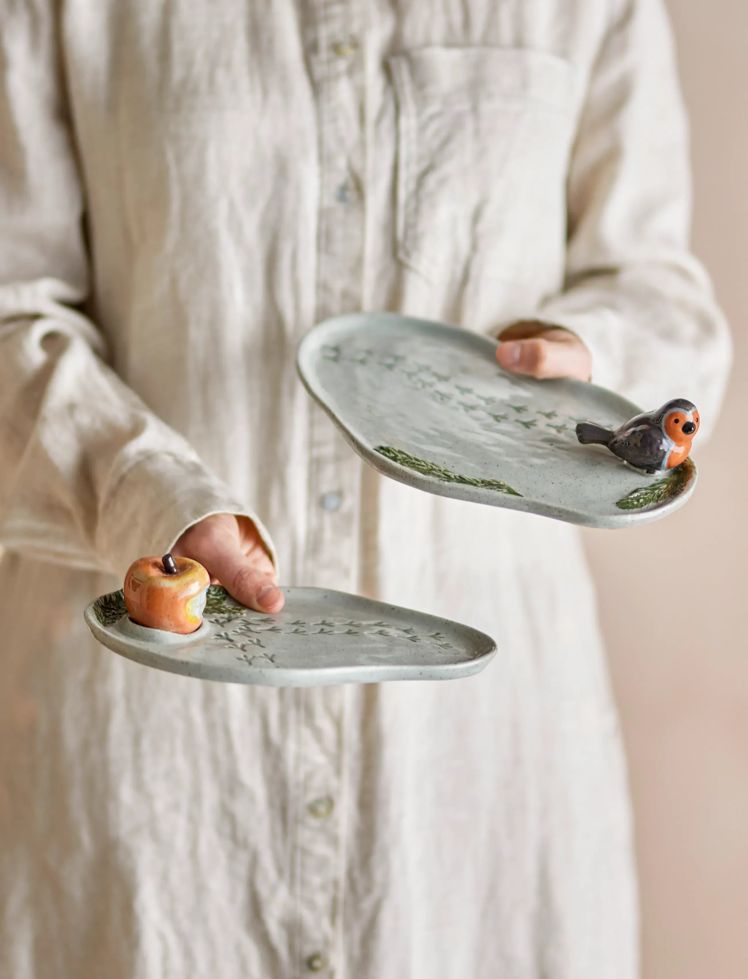 Bloomingville Bleak Serving Tray, 27 cm, Decoration, Grau - Decorative Platters, Homeware