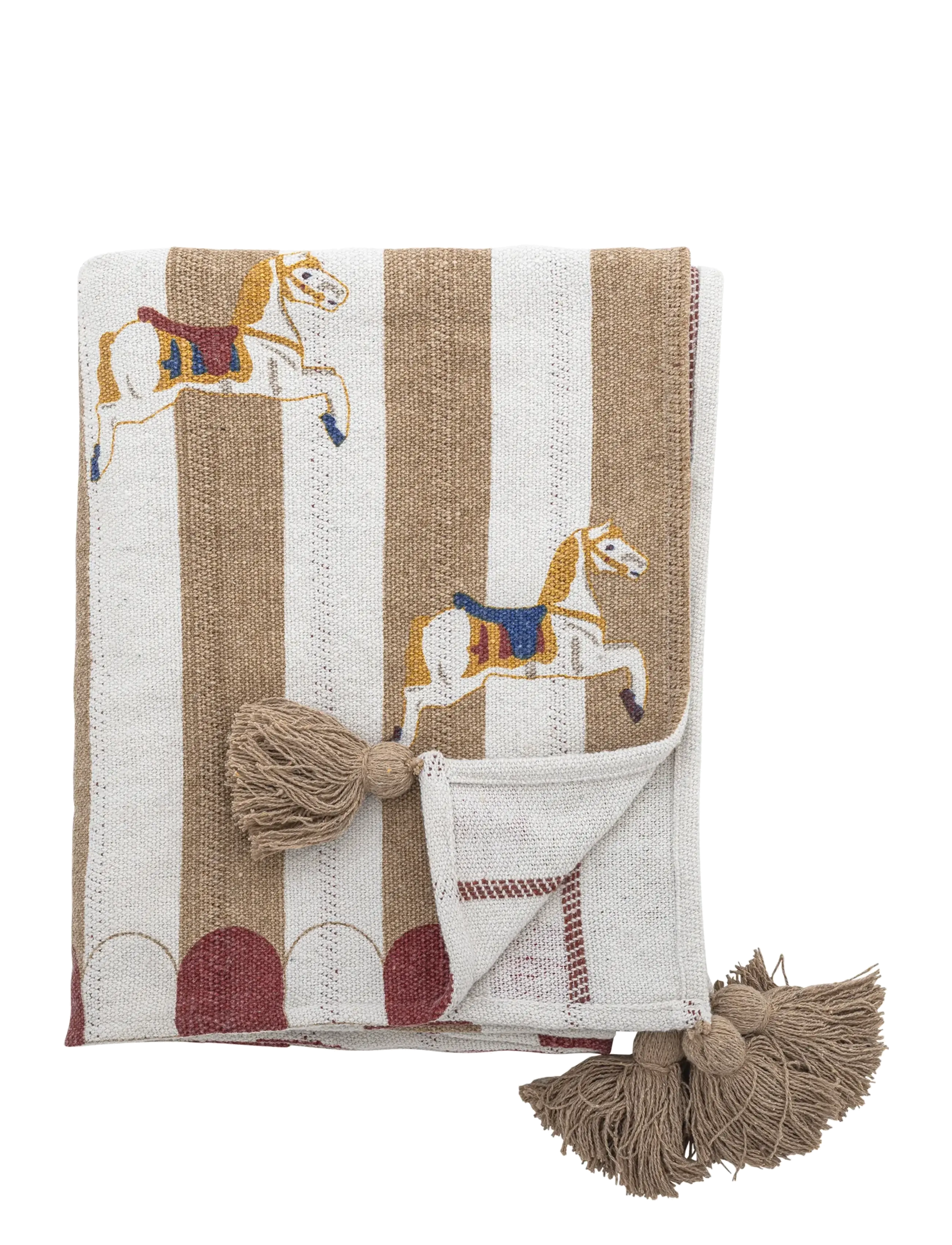 Bloomingville Merry-go-round Throw - Bloomingville - NATURAL / beige