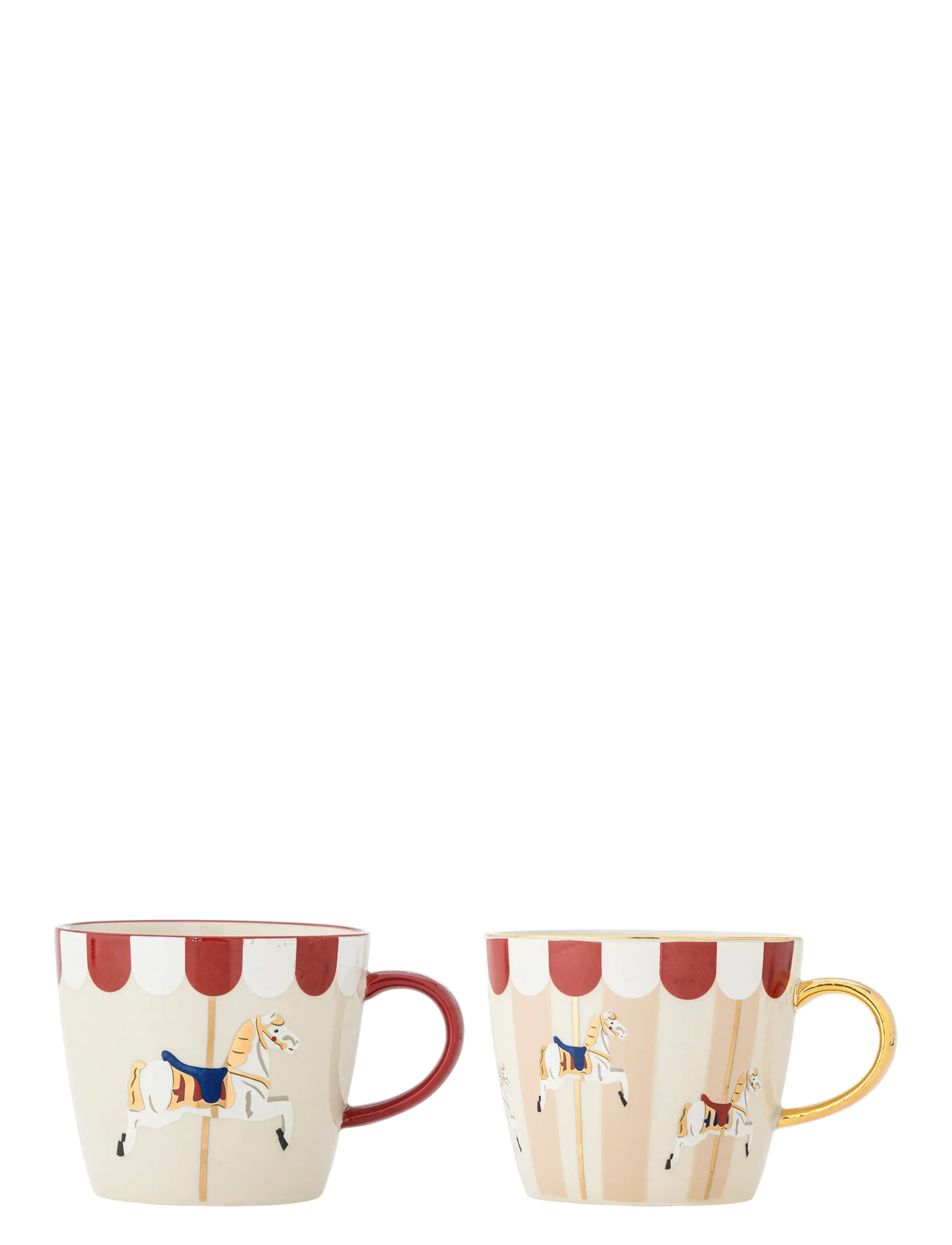Bloomingville - Merry-go-round Mug - tassen & becher - red - 1