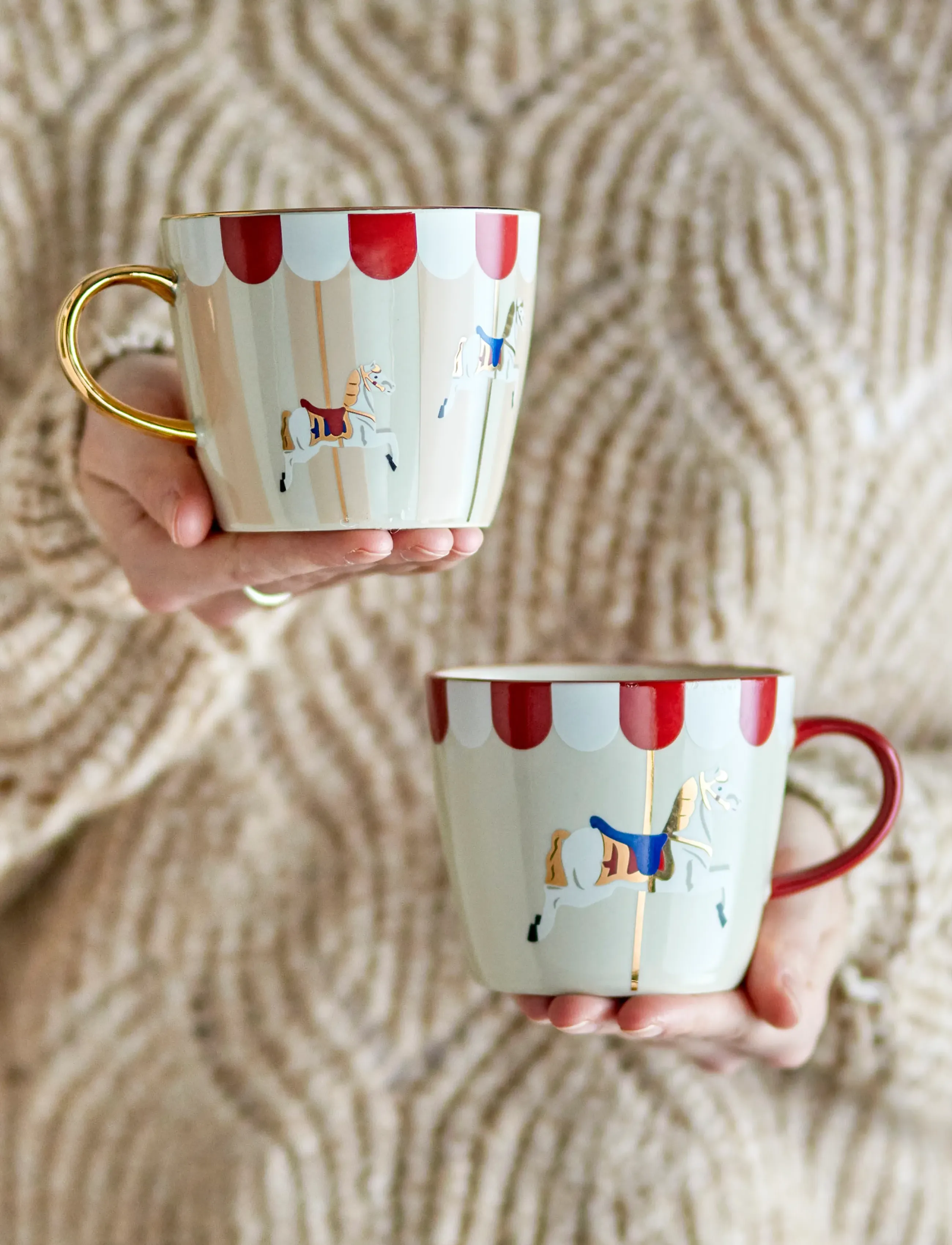 Bloomingville - Merry-go-round Mug - tassen & becher - red - 2
