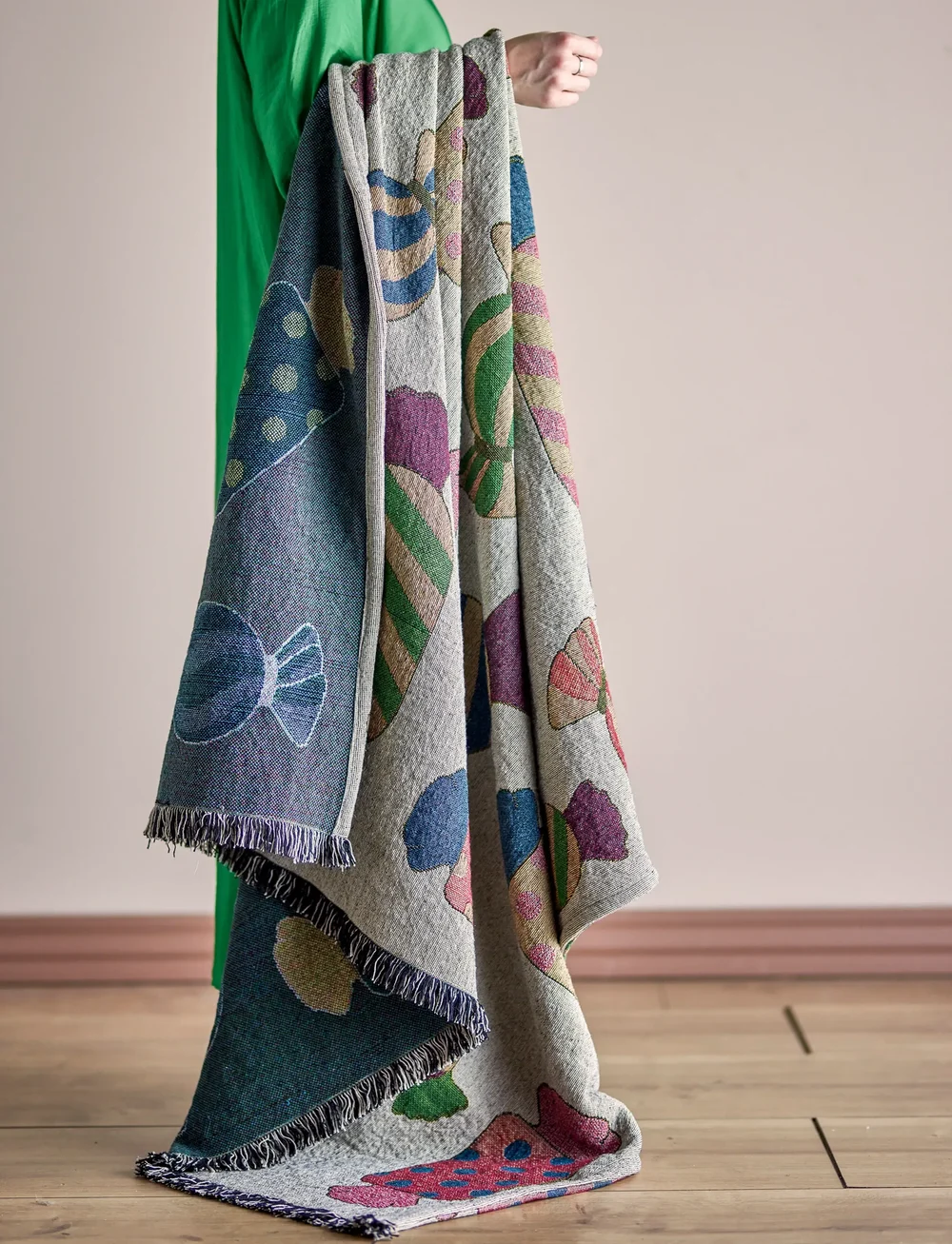 Bloomingville - Caramella Throw - teppi - natural - 0