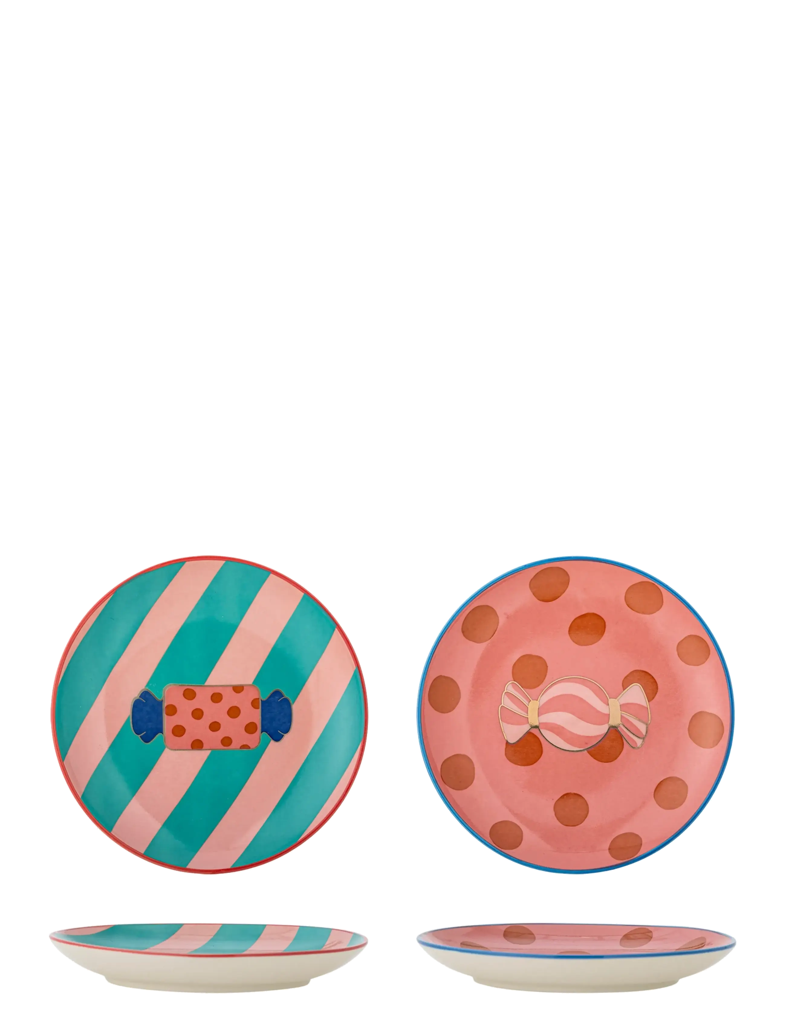 Bloomingville Caramella Plate - Weihnachts-Tischgedecke - PINK / multi