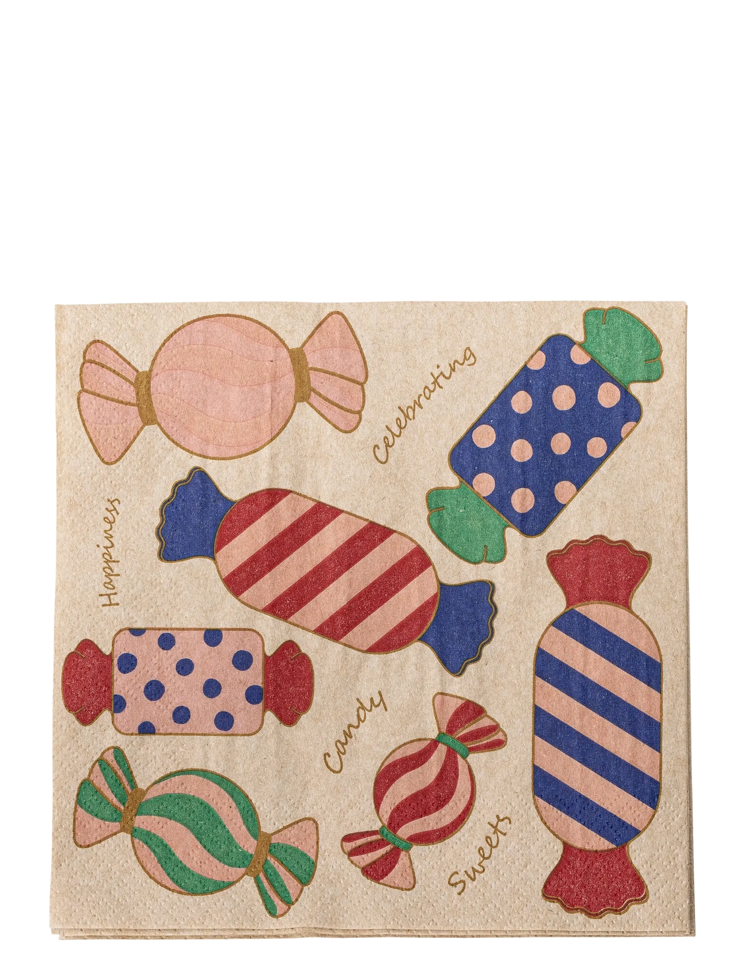 Bloomingville - Caramella Napkin - pappersservetter - pink - 1