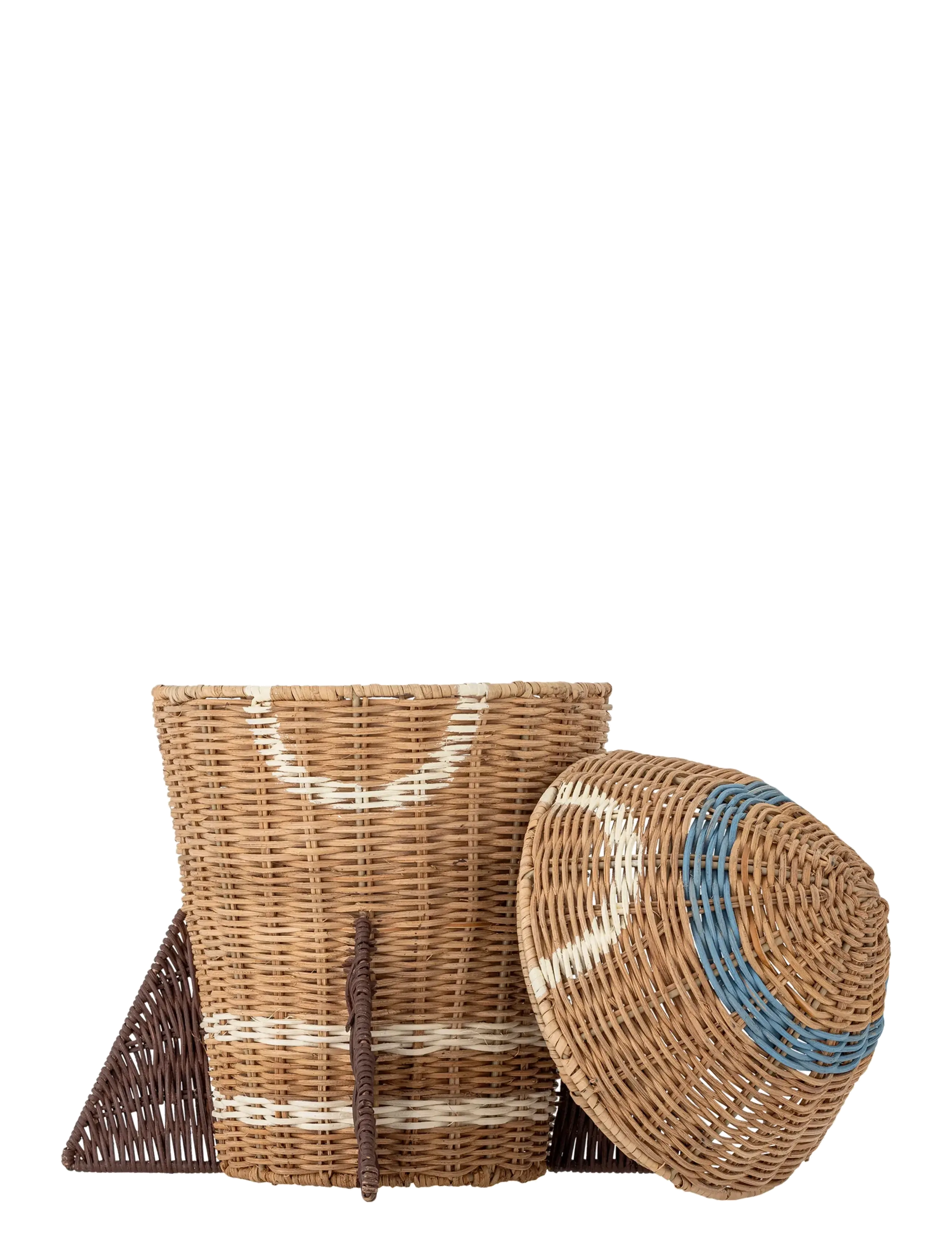 Bloomingville - Space Basket w/Lid - förvaringskorgar - nature - 2