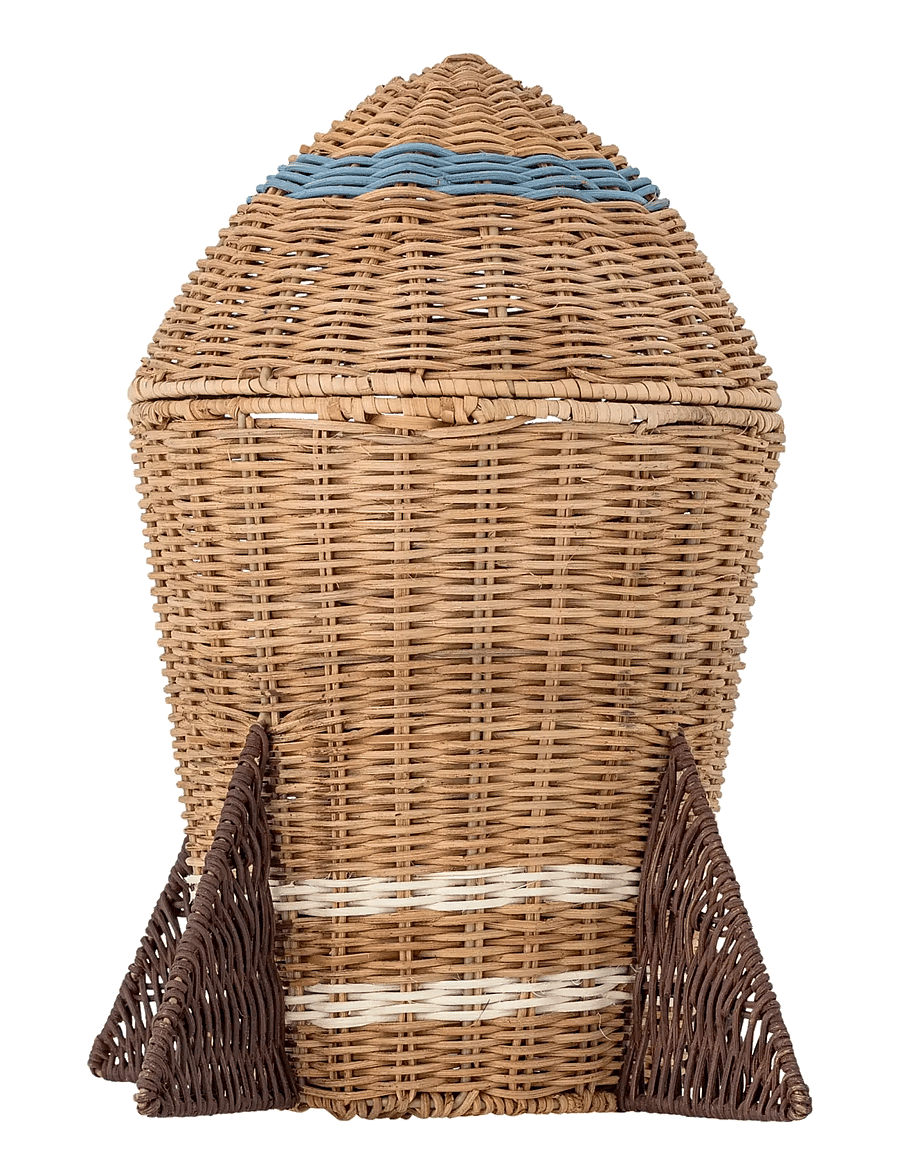 Bloomingville - Space Basket w/Lid - aufbewahrungskörbe - nature - 2