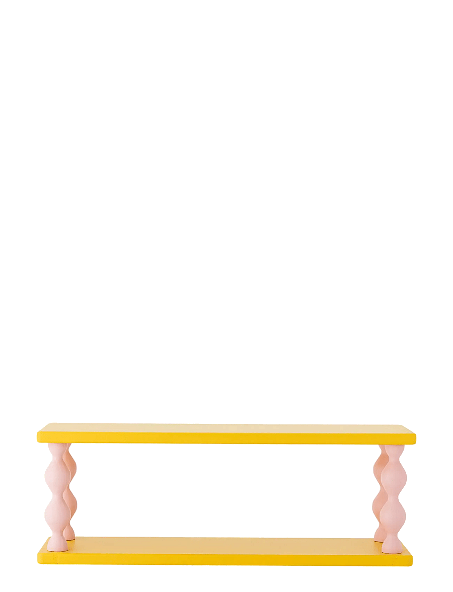 Bloomingville - Bibiola Shelf - hyllor - yellow - 1