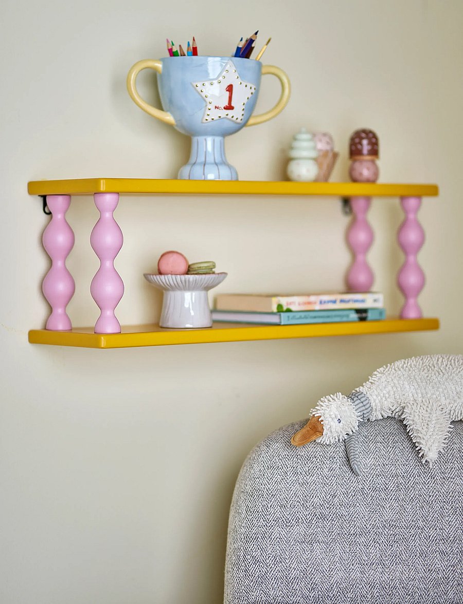 Bloomingville - Bibiola Shelf - hyllor - yellow - 0