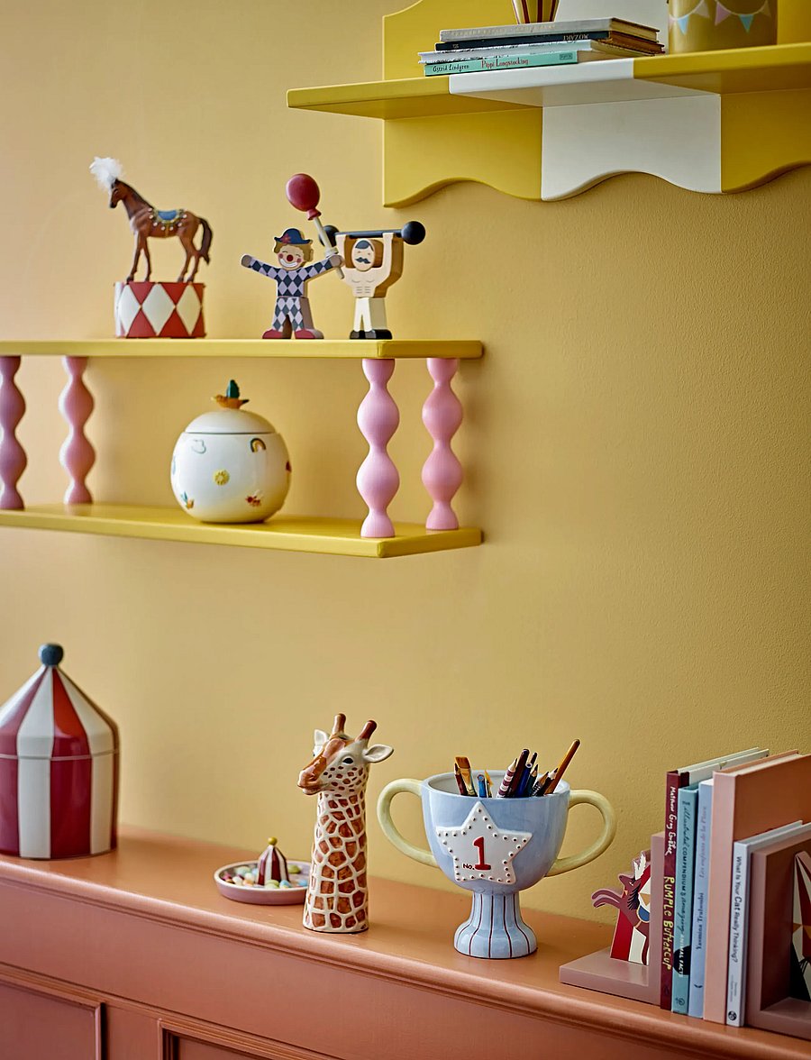Bloomingville - Bibiola Shelf - hyllor - yellow - 3
