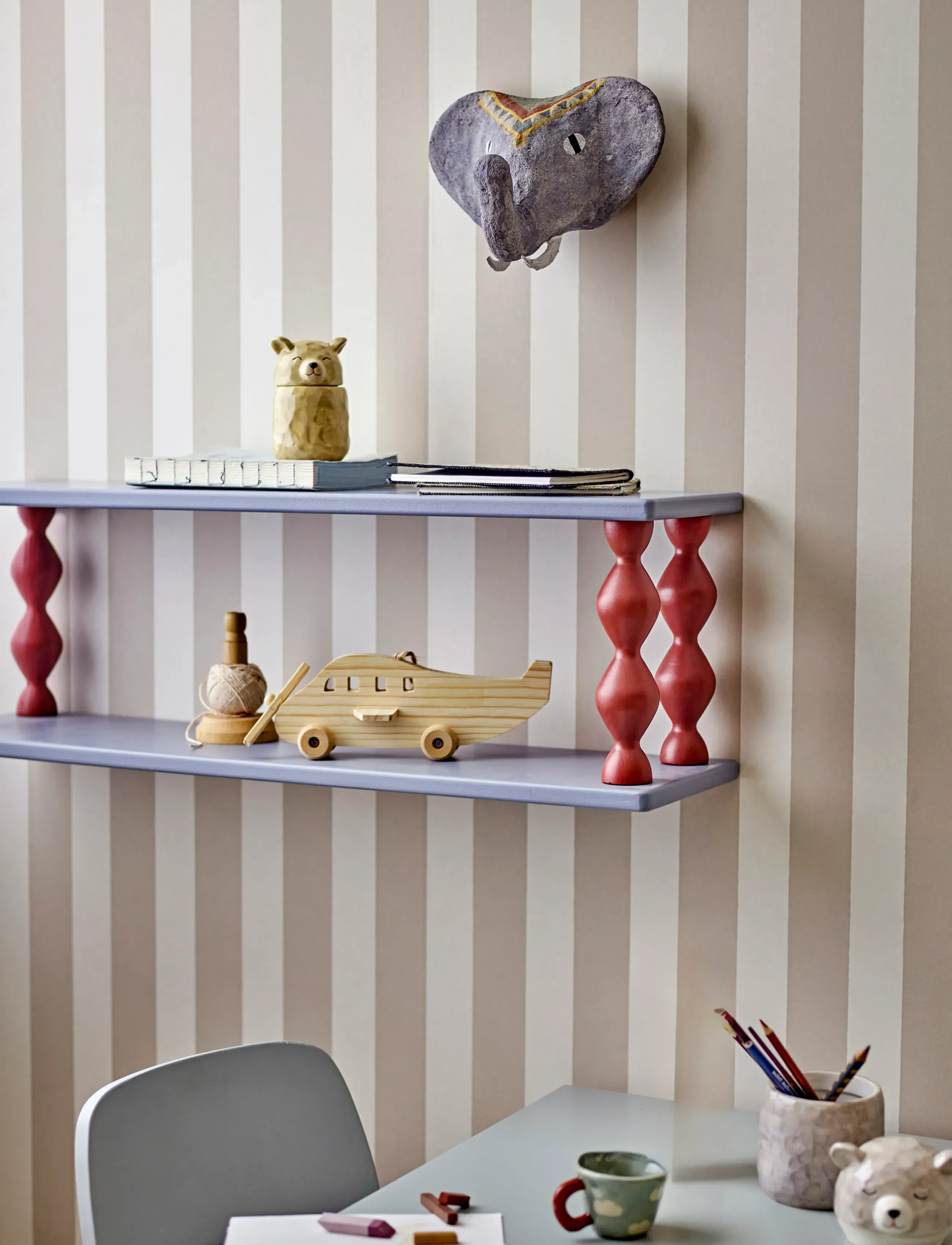 Bloomingville Bibiola Shelf, 80 cm, Blue, Møbler > Hylder, Børn
