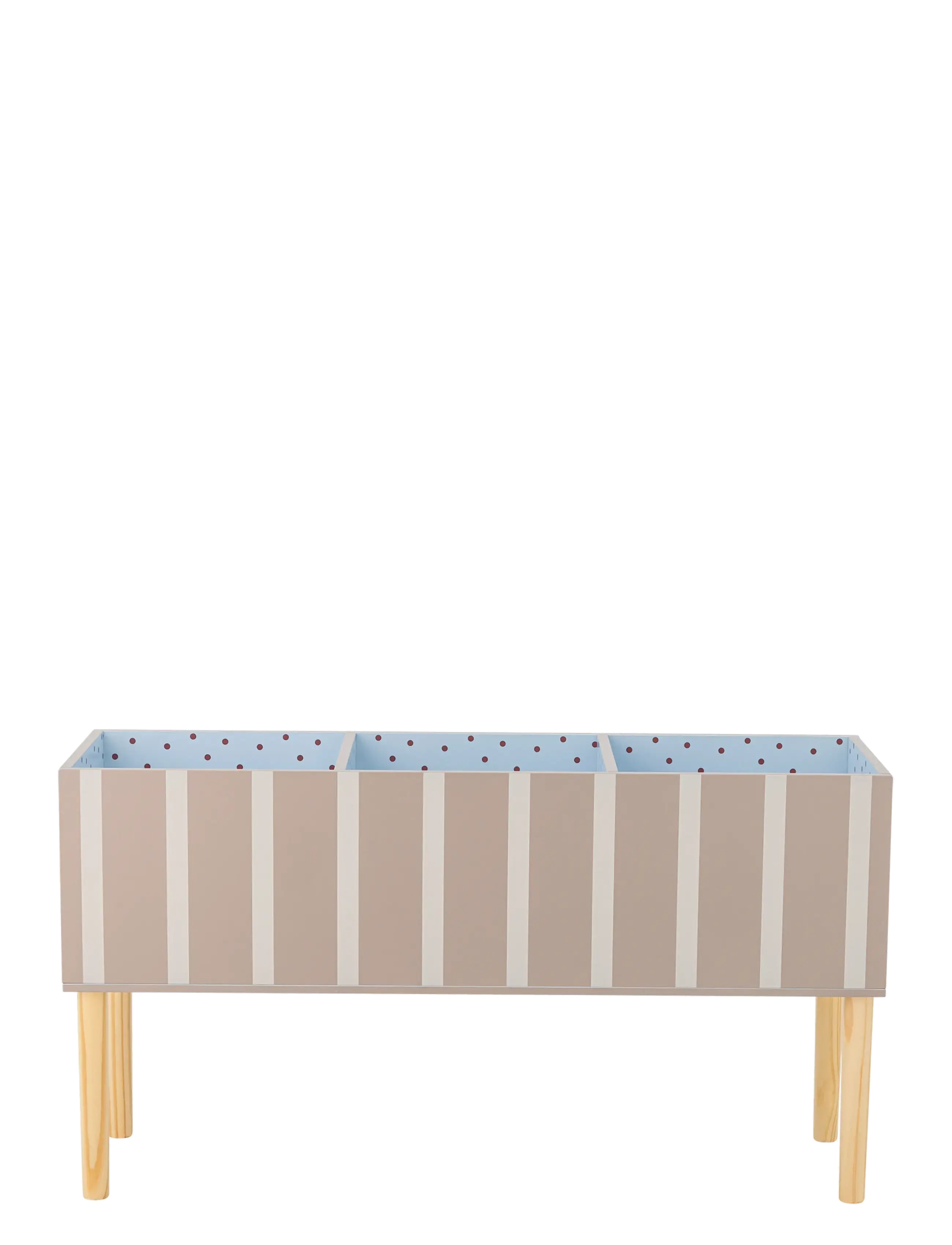 Bloomingville Salam Book Stand, Storage Furniture, Beige, Str: 50 CM