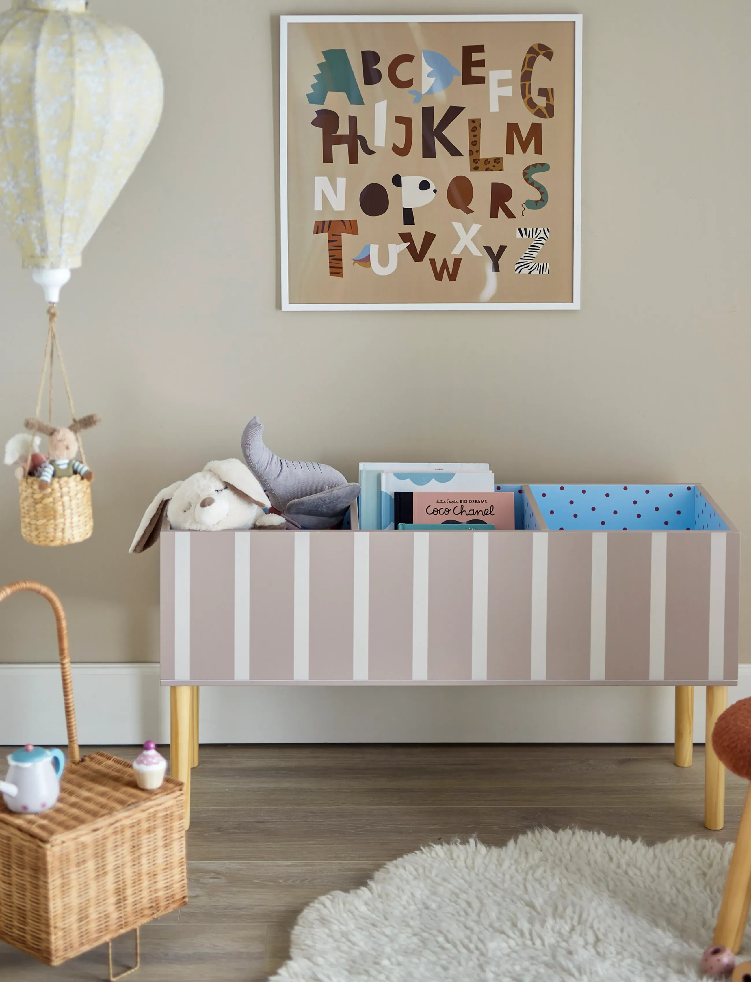 Bloomingville Salam Book Stand, 50 cm, Beige, Furniture > Storage Furniture, Børn