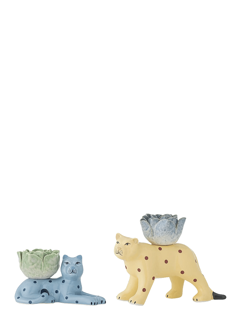 Bloomingville - Rory Candle Holder, Multi, Stoneware - nach preis einkaufen - multi-coloured - 1