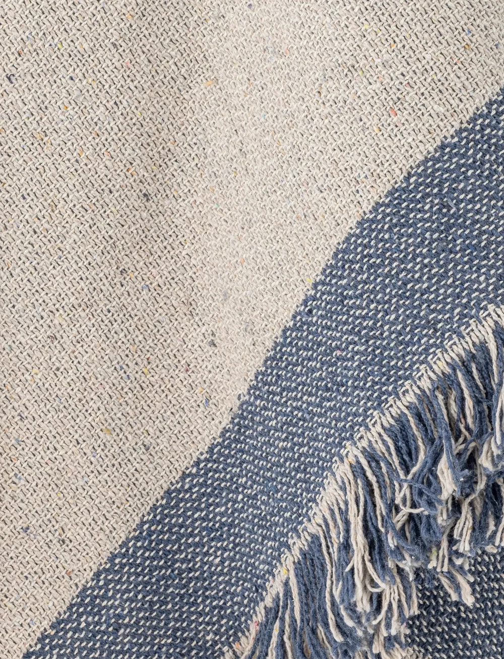 Bloomingville - Ethan Throw - decken - blue - 2